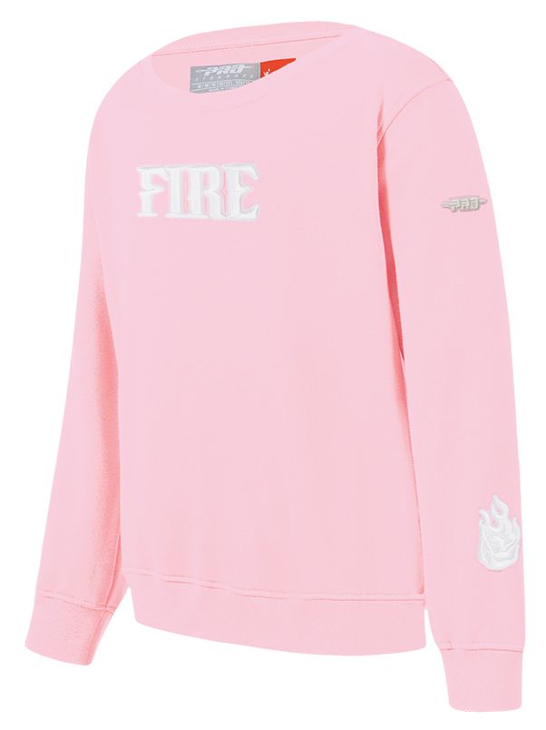 Pro Standard Girls' Portland Fire Pink Wingspan Crewneck Sweatshirt product image