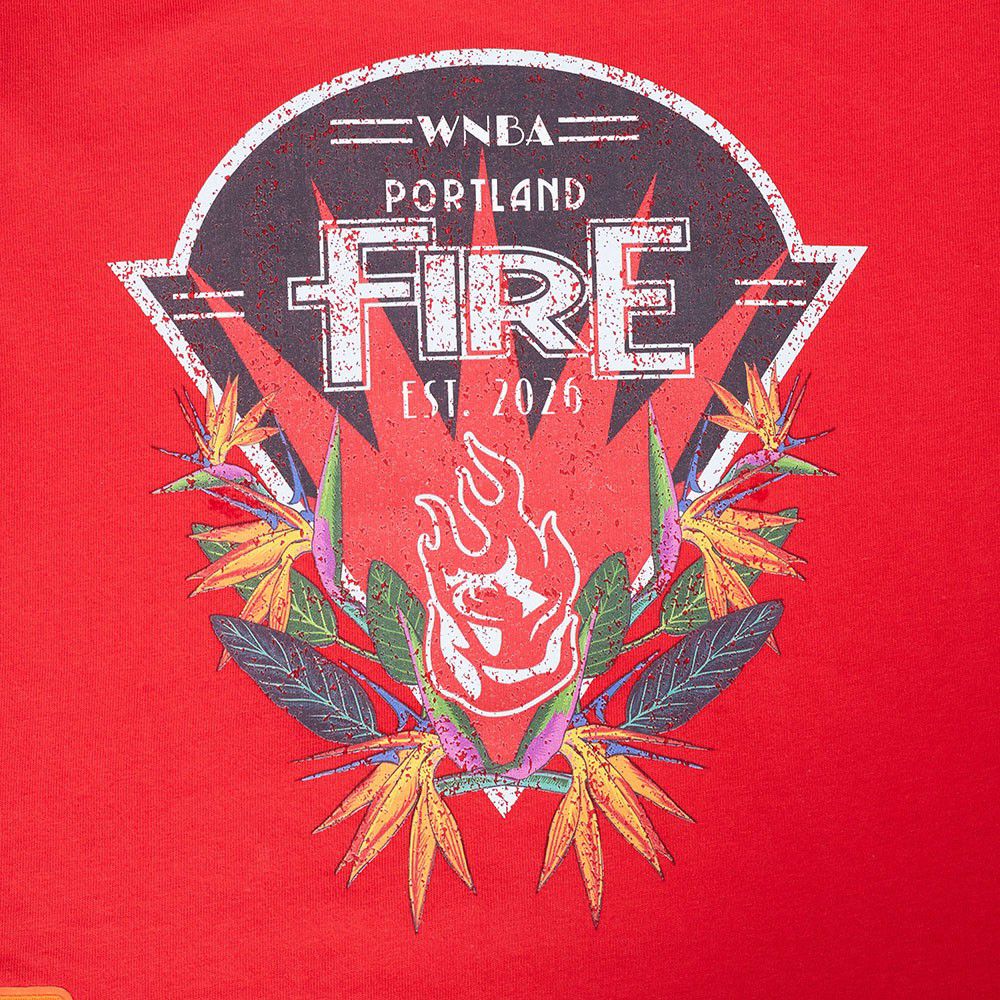 Pro Standard Girls' Portland Fire Red Paradise Boxy T-Shirt product image