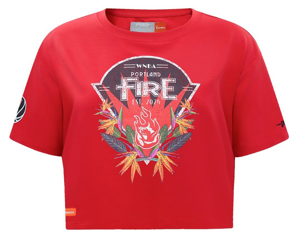 Pro Standard Girls' Portland Fire Red Paradise Boxy T-Shirt product image