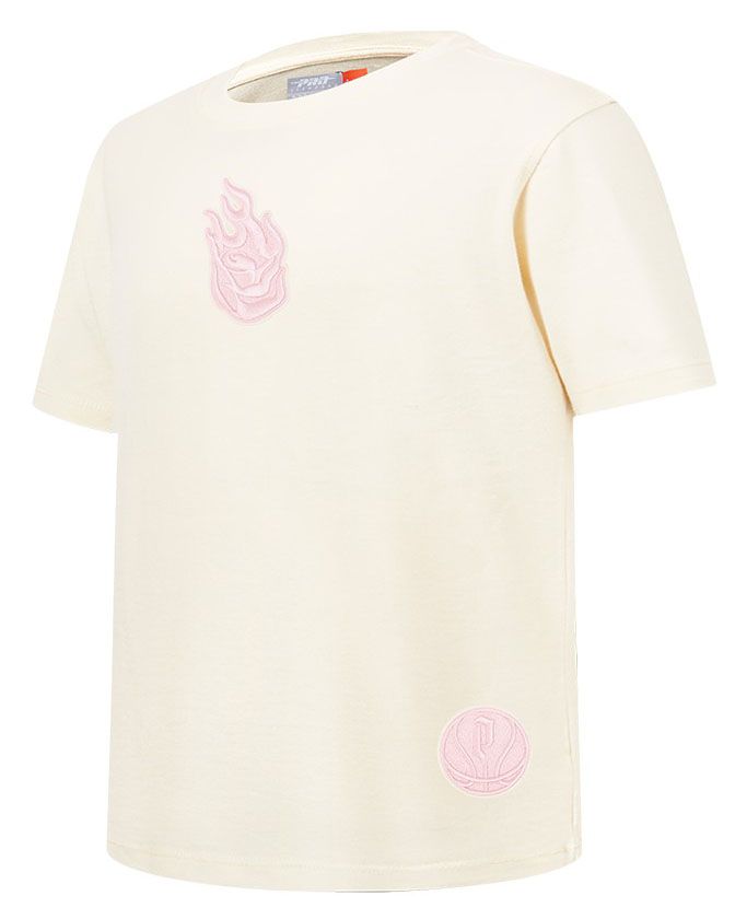 Pro Standard Girls' Portland Fire Eggshell Wingspan Boxy T-Shirt product image