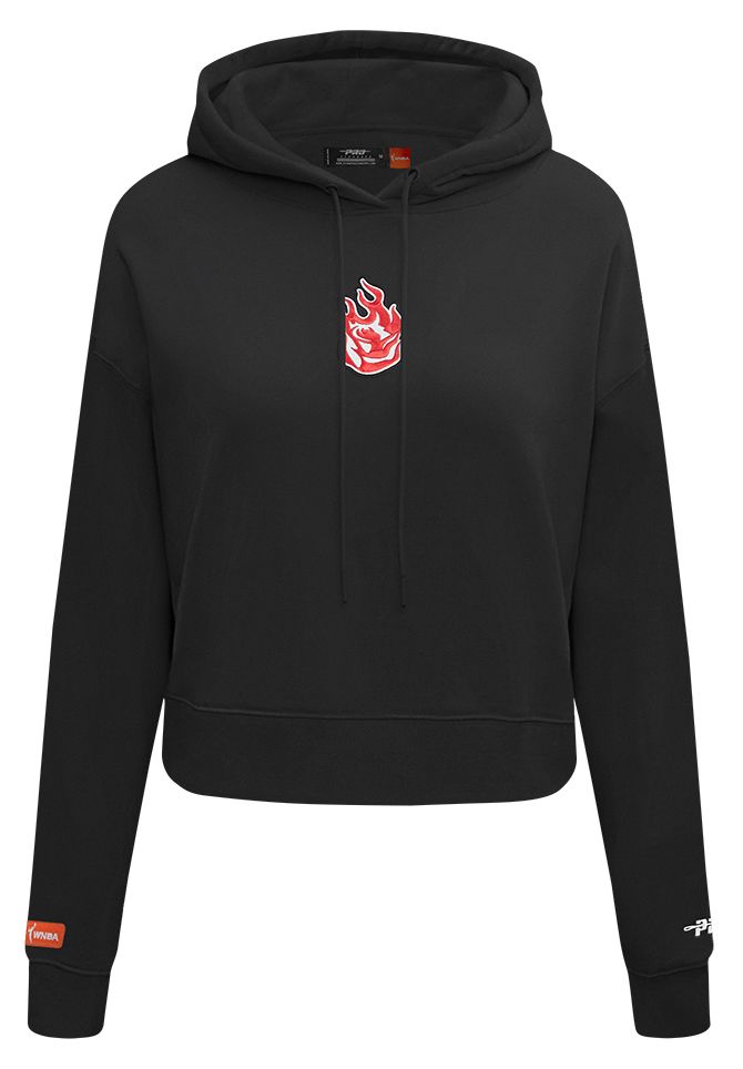 Pro Standard Women's Portland Fire Black Wingspan Cropped Hoodie product image