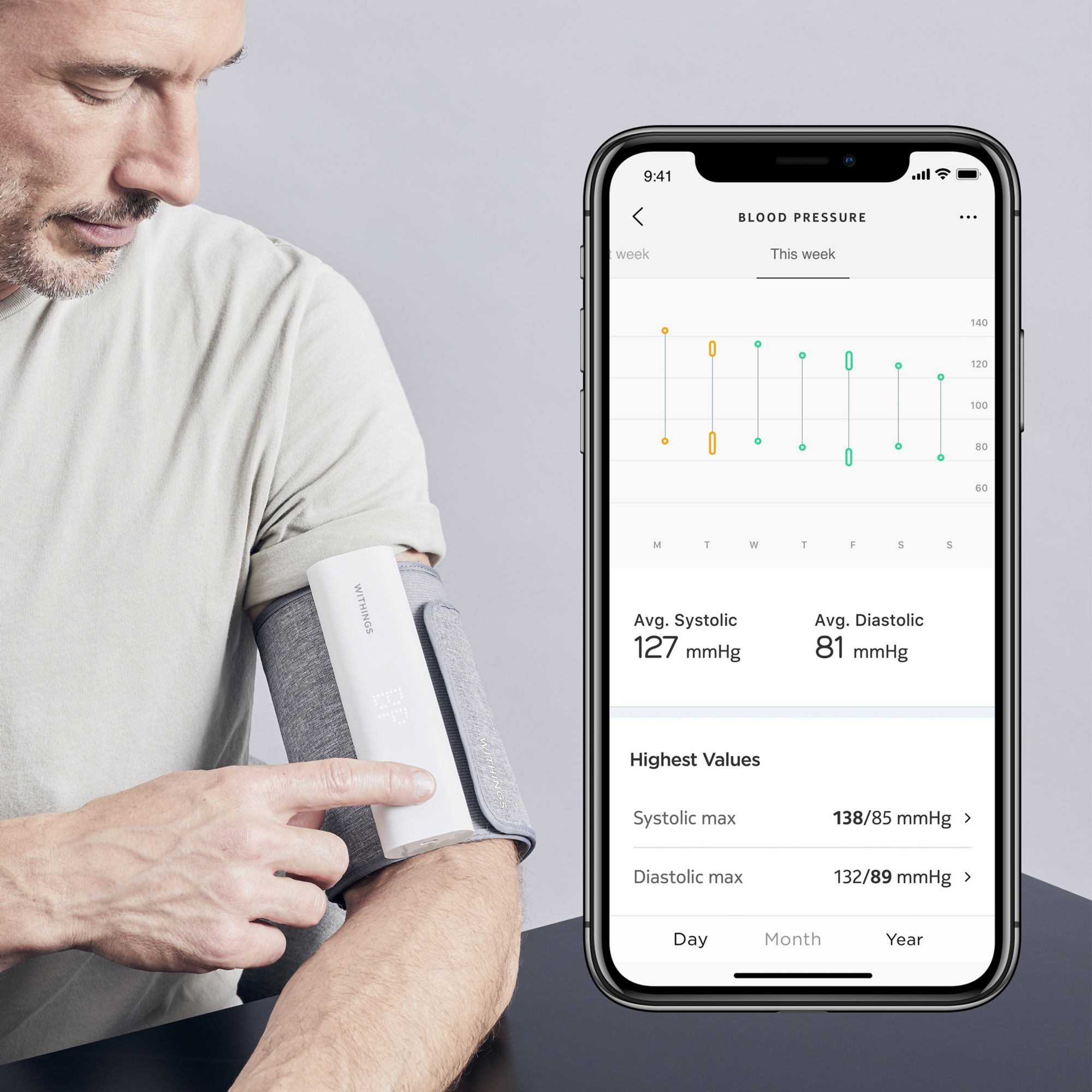 Withings BPM Connect Wi-Fi Blood Pressure Monitor product image