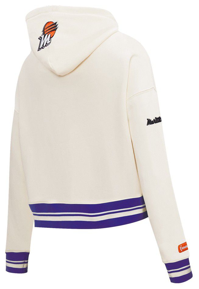 Pro Standard Women's Phoenix Mercury Off White Retro Classic Cropped Hoodie product image