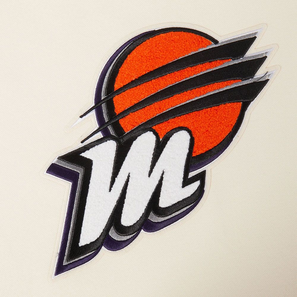 Pro Standard Women's Phoenix Mercury Off White Retro Classic Cropped Hoodie product image