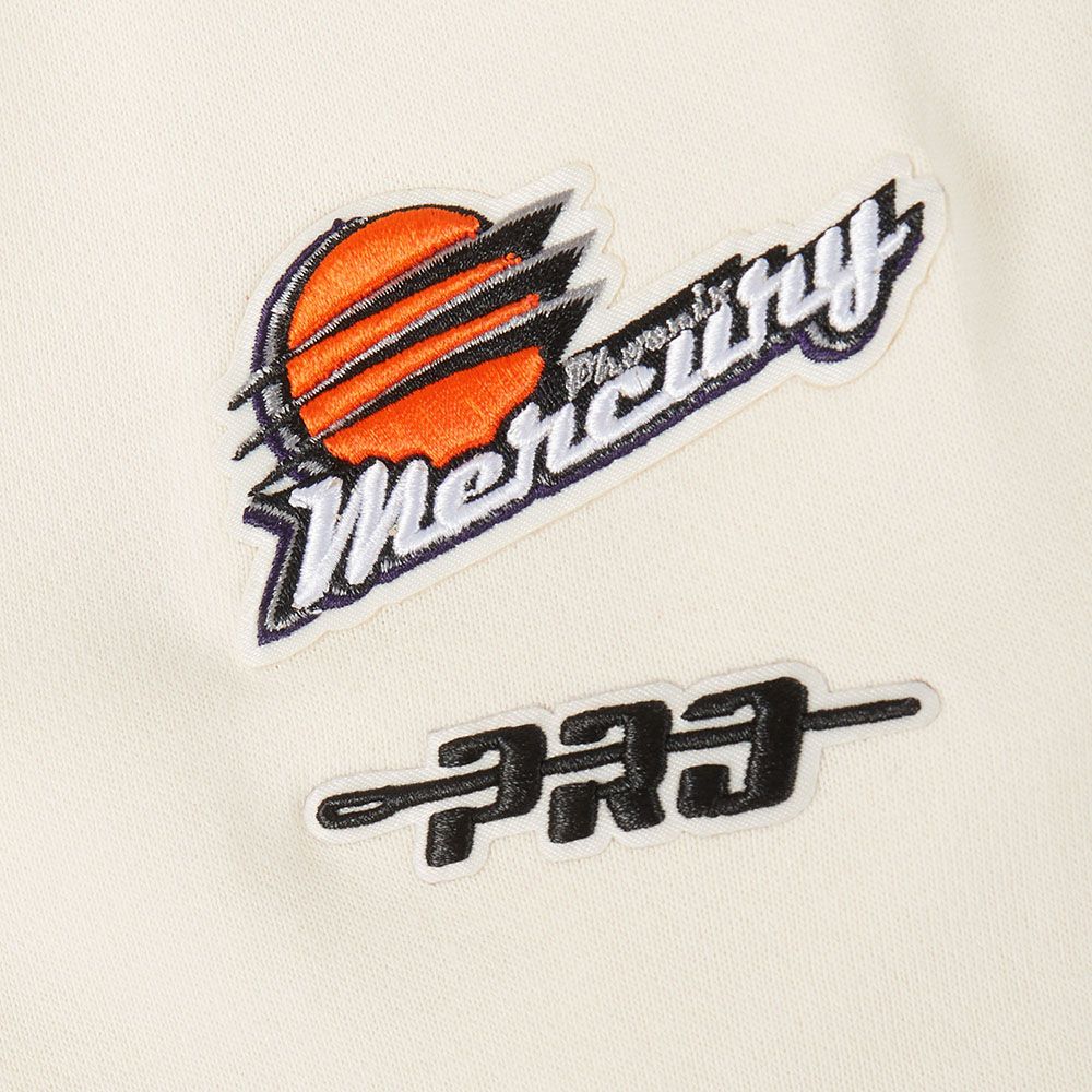 Pro Standard Women's Phoenix Mercury Off White Retro Classic Cropped Hoodie product image