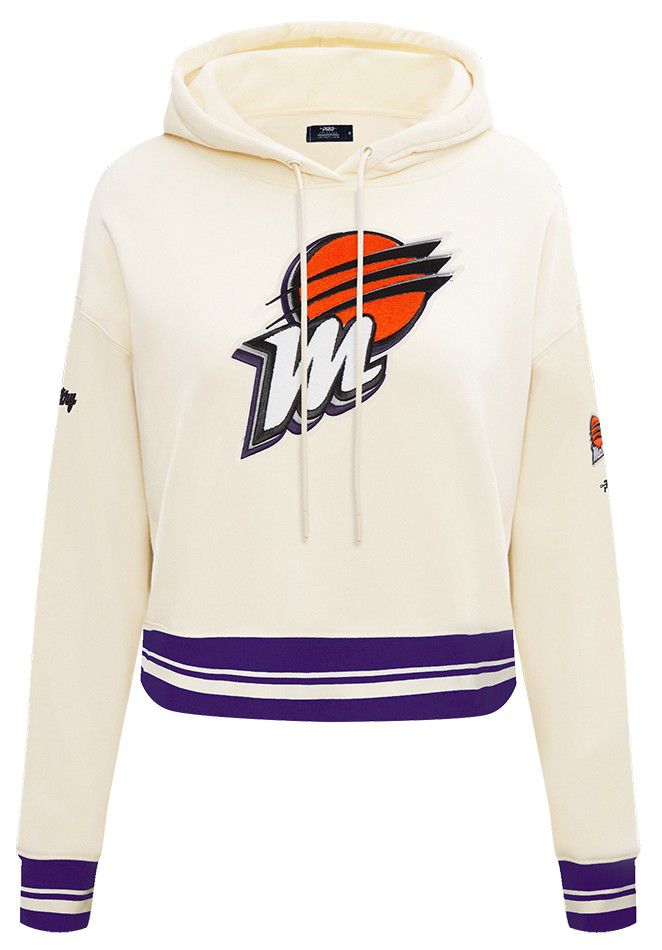 Pro Standard Women's Phoenix Mercury Off White Retro Classic Cropped Hoodie product image