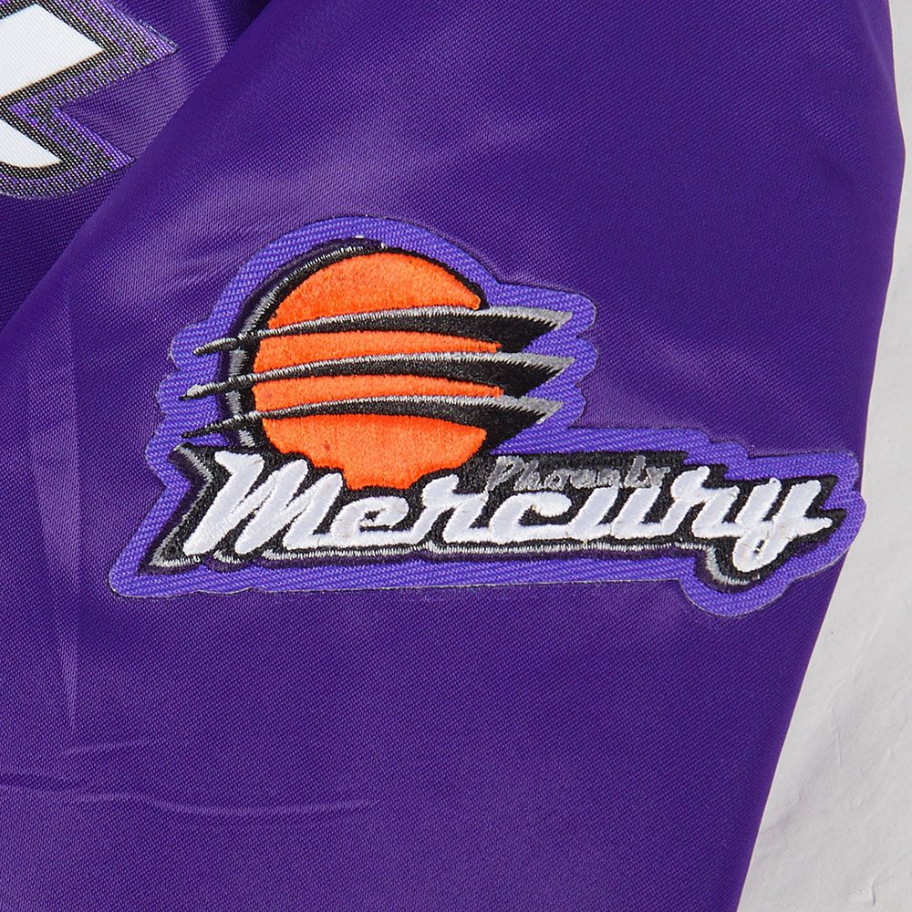 Pro Standard Women's Phoenix Mercury Purple Chenille Satin Jacket product image