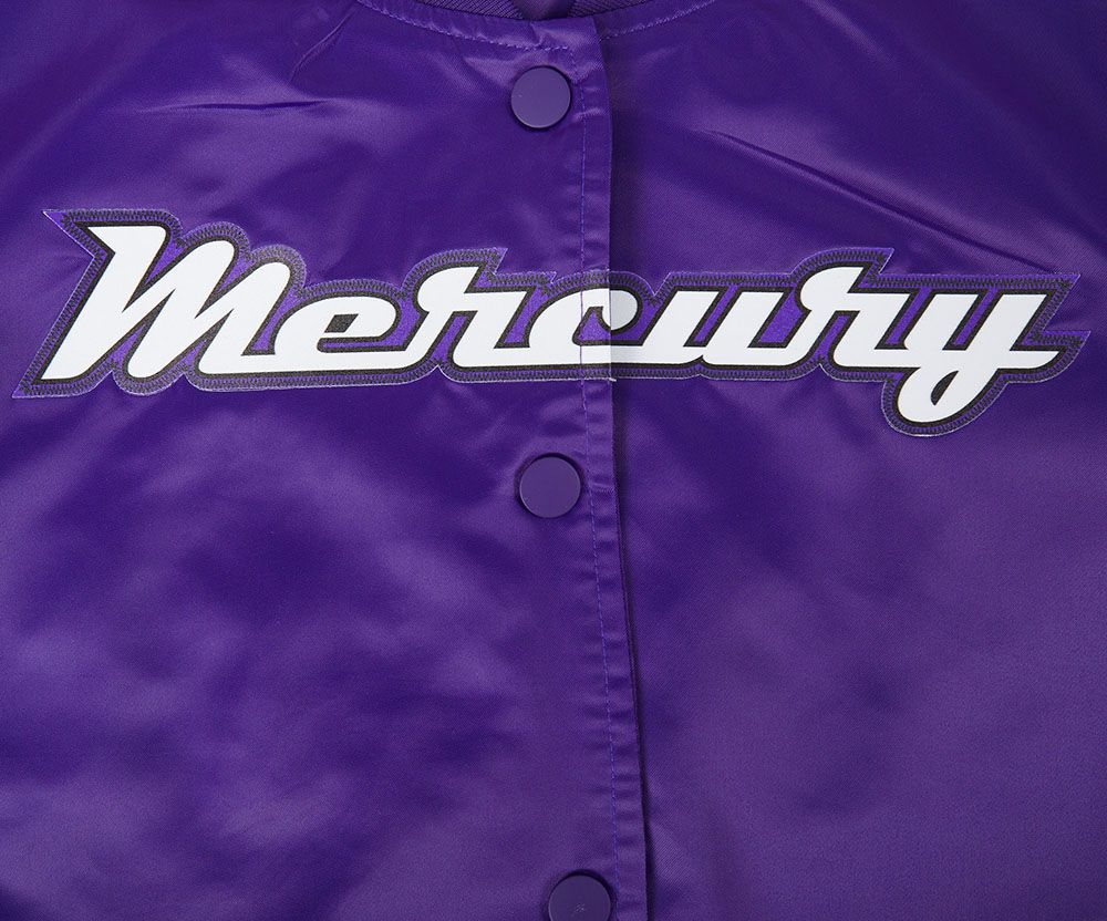 Pro Standard Women's Phoenix Mercury Purple Chenille Satin Jacket product image