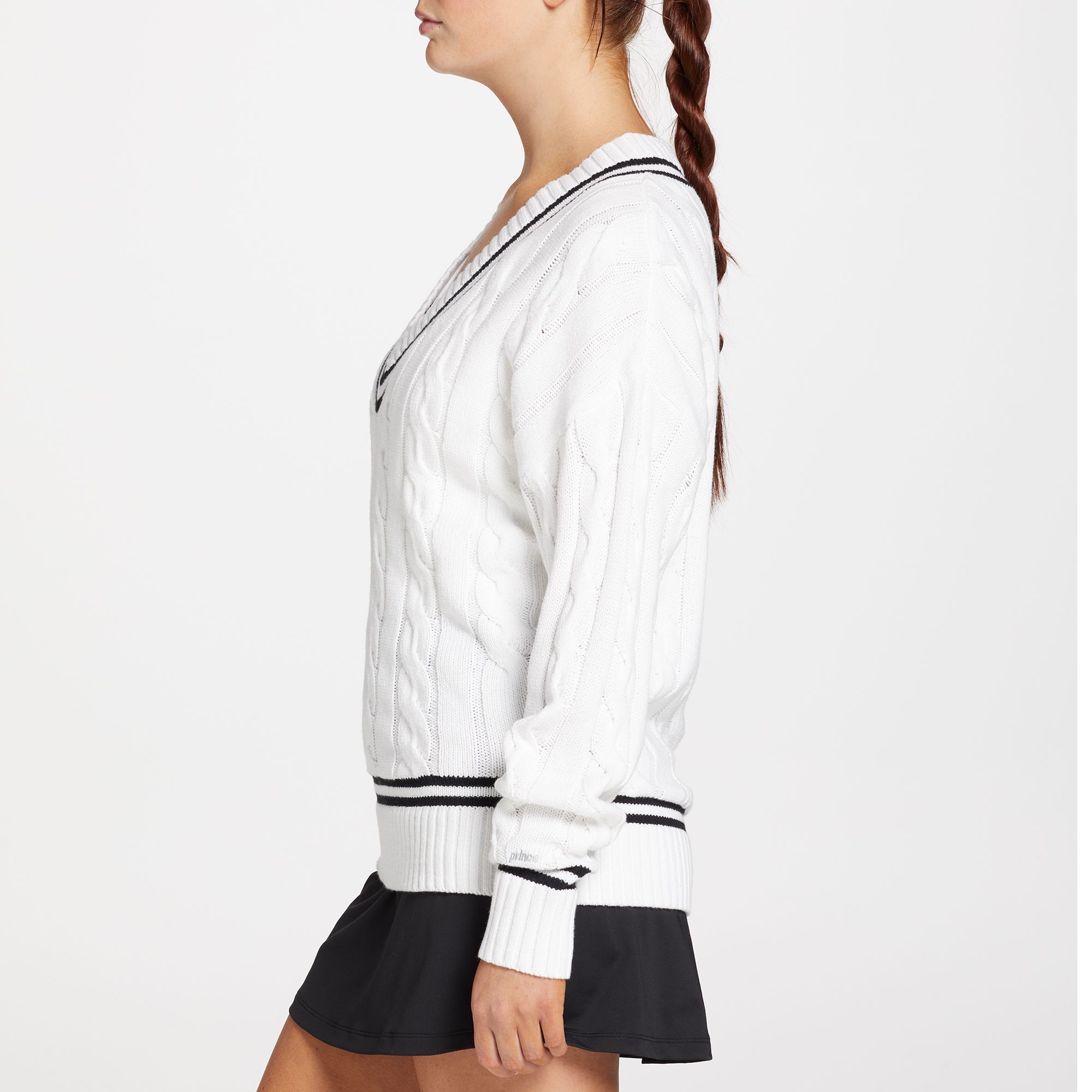 Prince Women's Classic Cable Knit Tennis Sweater product image