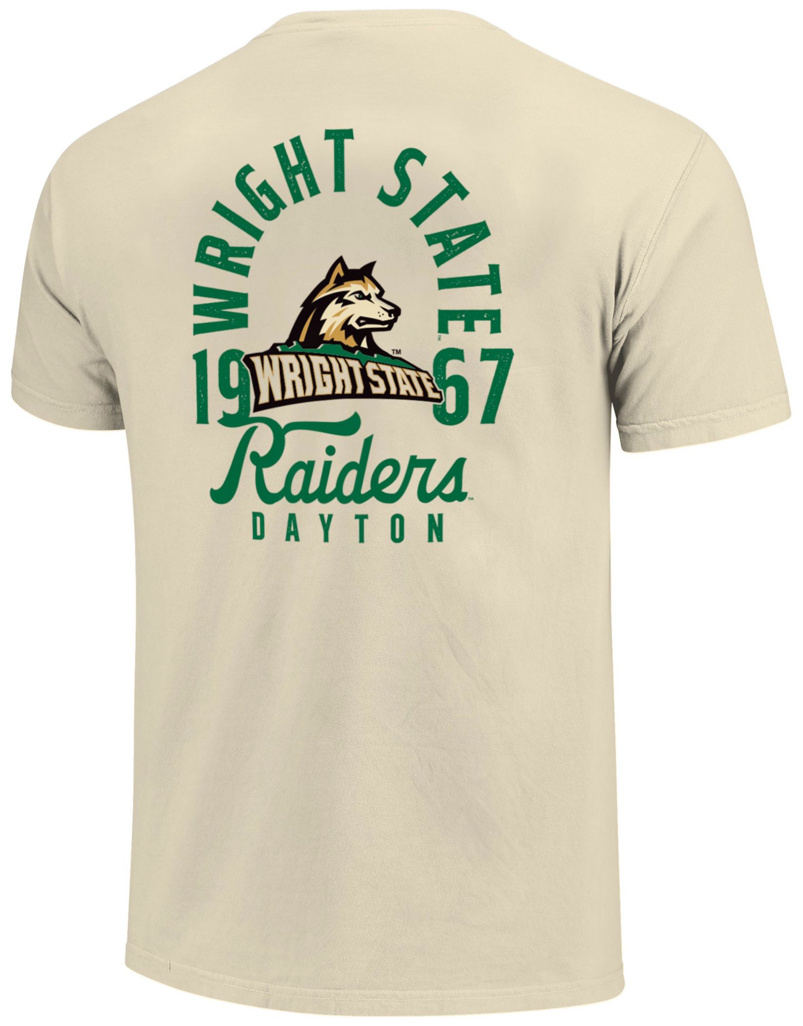 Image One Men's Wright State Raiders Ivory Mascot T-Shirt product image