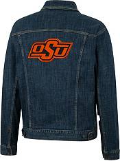 Wrangler Men's Oklahoma State Cowboys Blue Denim Jacket product image