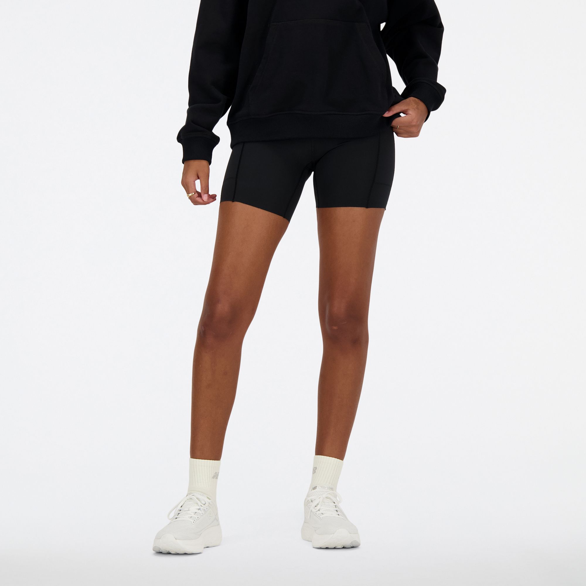 New Balance Women's Unity Of Sport Sleek Pocket High-Rise 6" Shorts