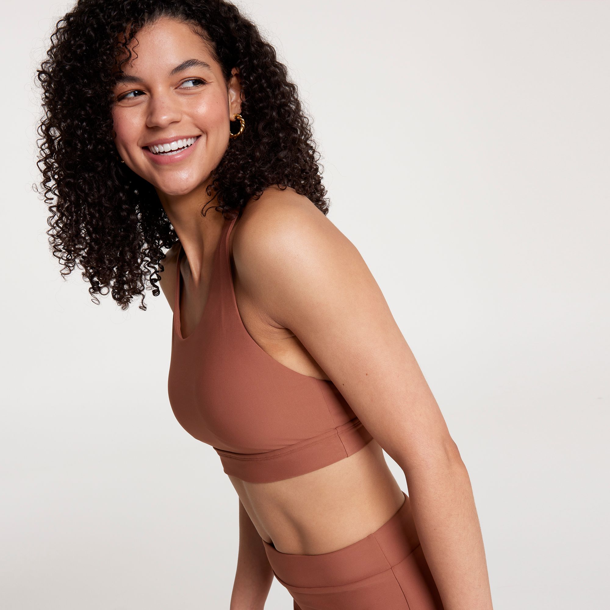 CALIA Women's Skinny Racerback Bikini Medium Support Swim Top product image