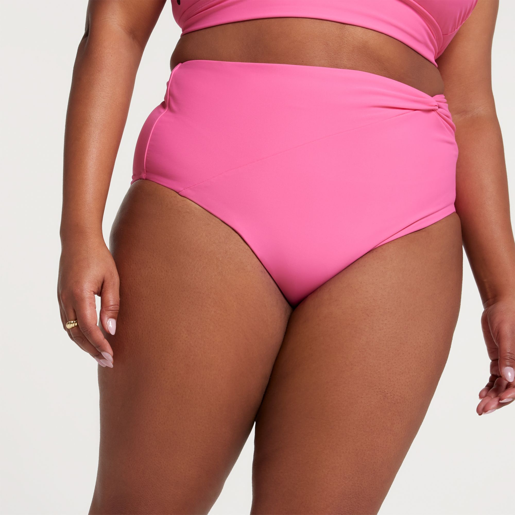 CALIA Women's High Waisted Side Twist Swim Bottoms product image