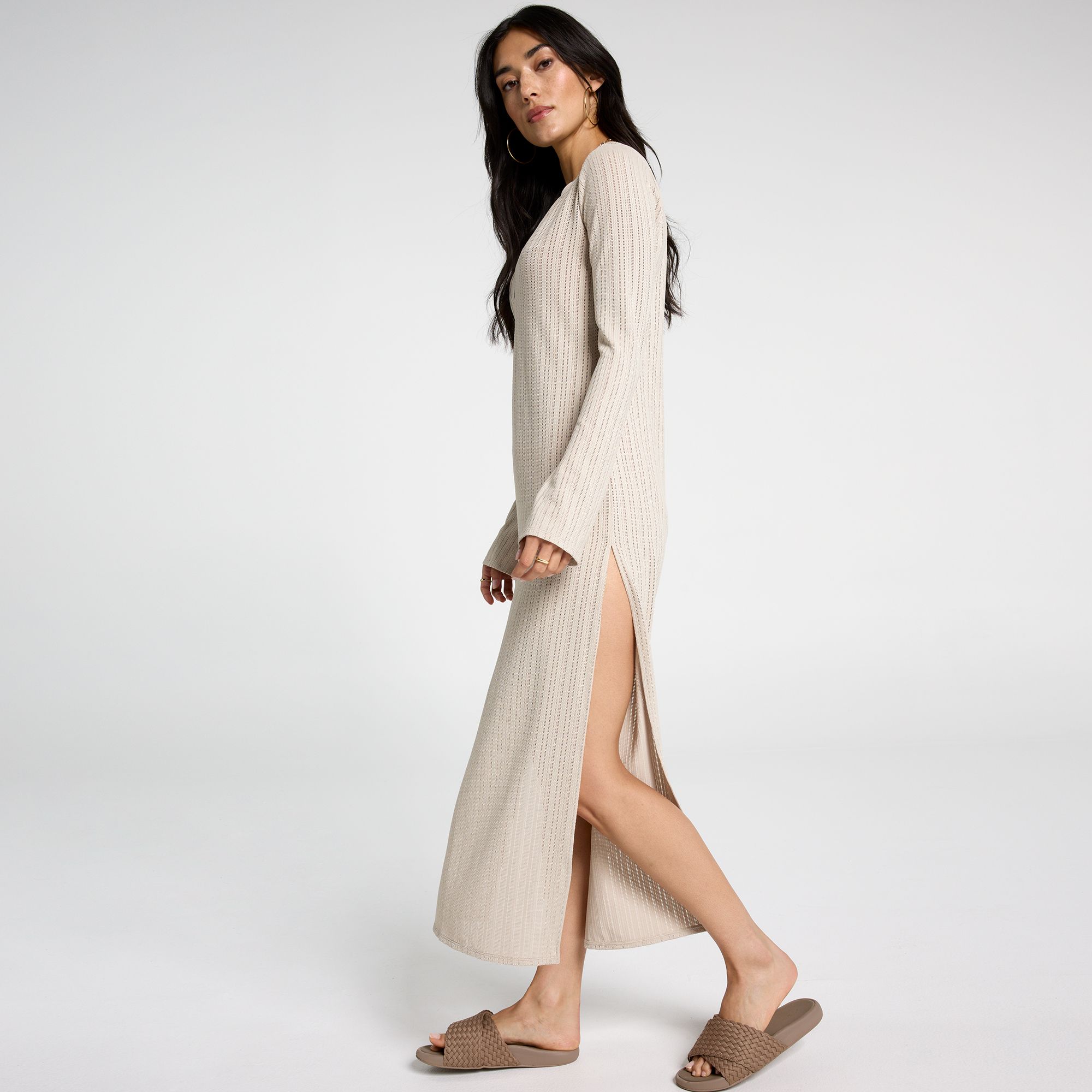 CALIA Women's Swim Long Sleeve Knit Cover Up Dress product image