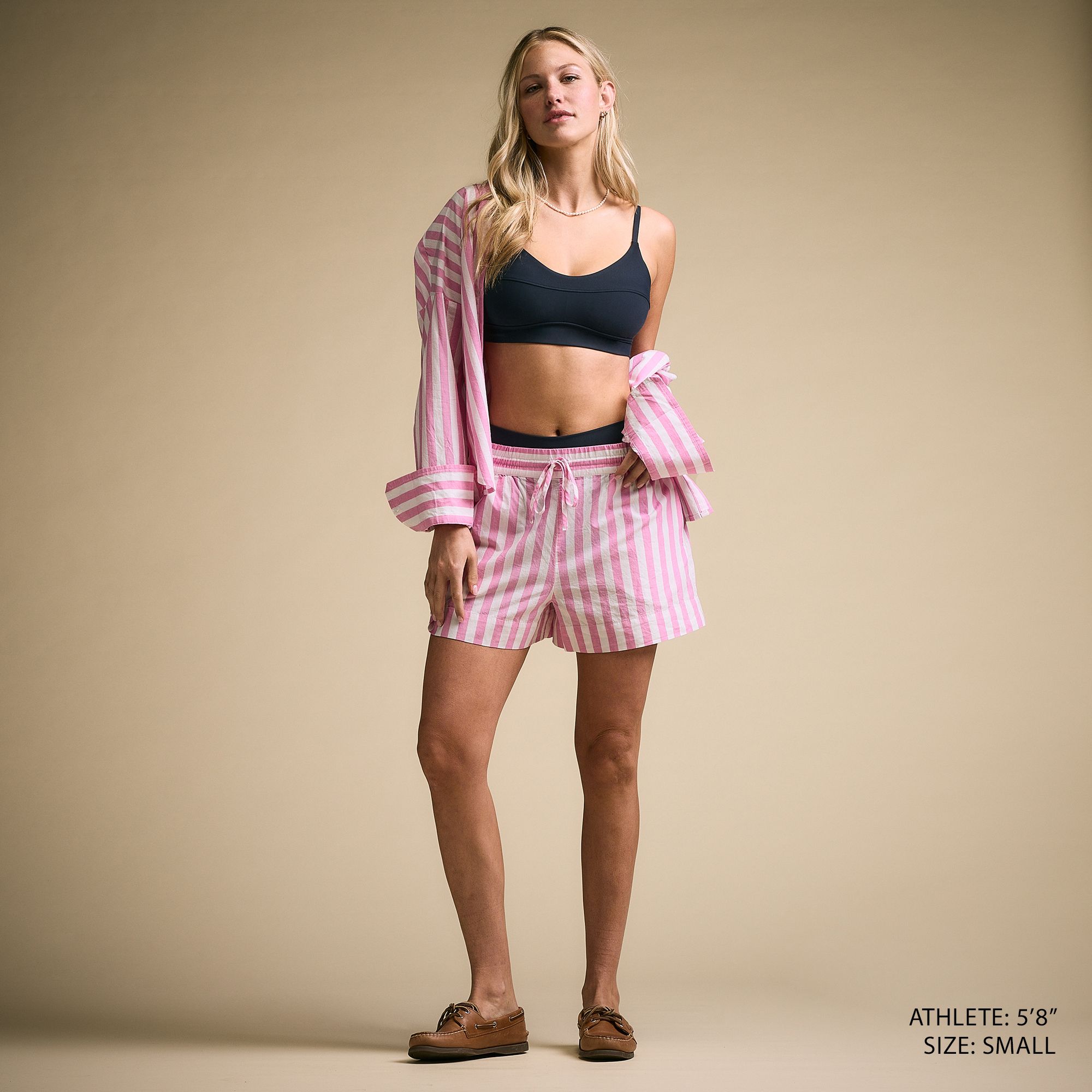 CALIA Women's Swim Button Down Pocket Stripe Shirt product image