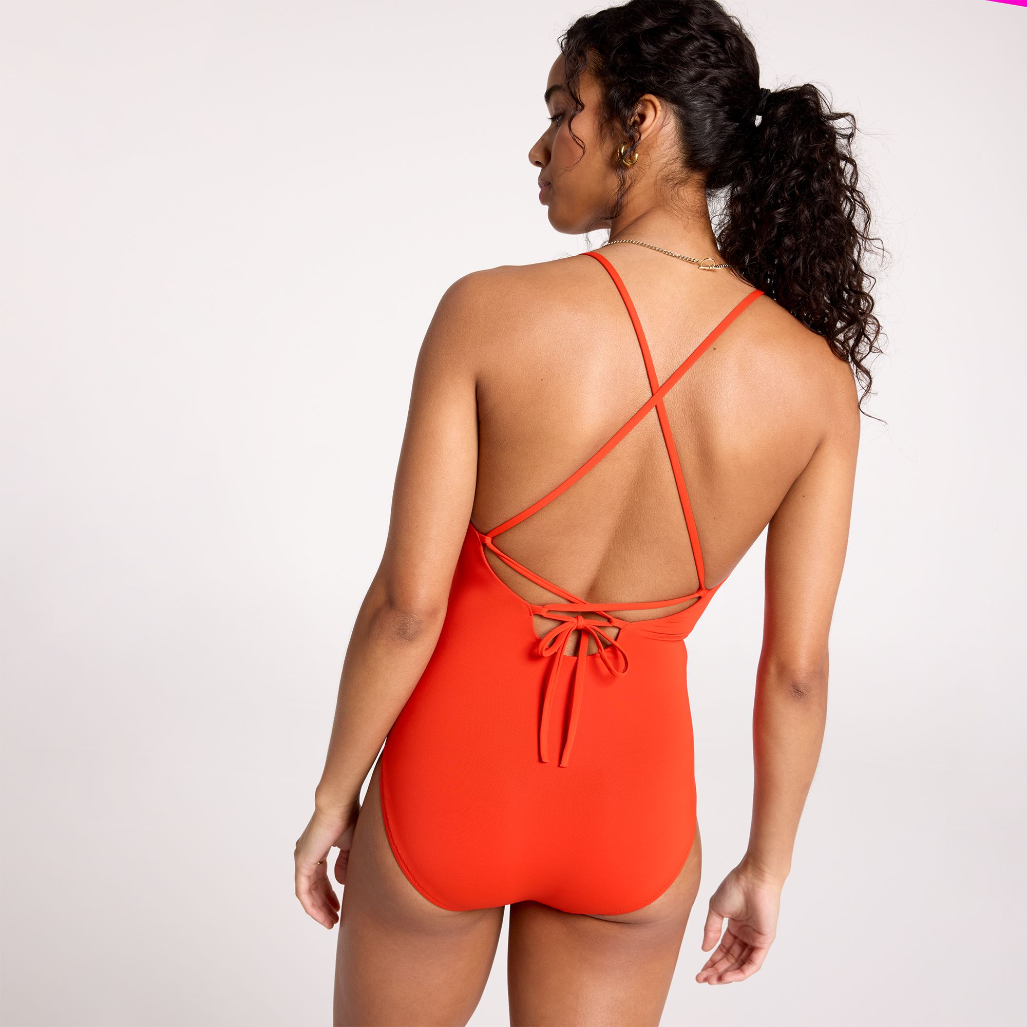 CALIA Women's Swim Triangle Strappy Back One Piece product image