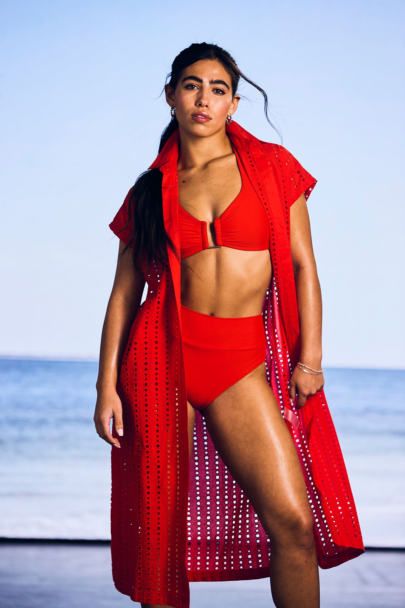 CALIA Women's U-Bar Halter Bikini Swim Top product image