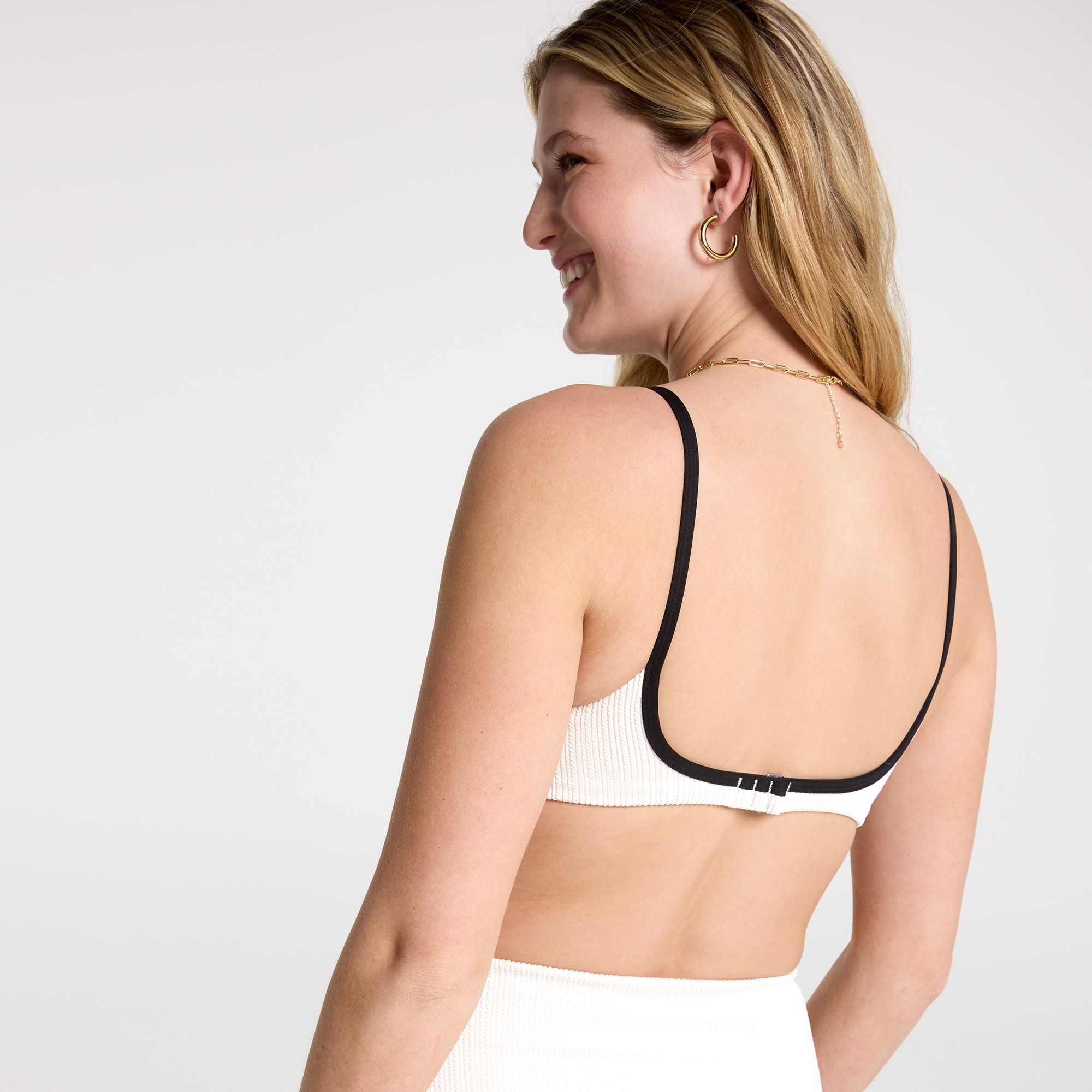 CALIA Women's Tipped Strappy Open Back Swim Top product image