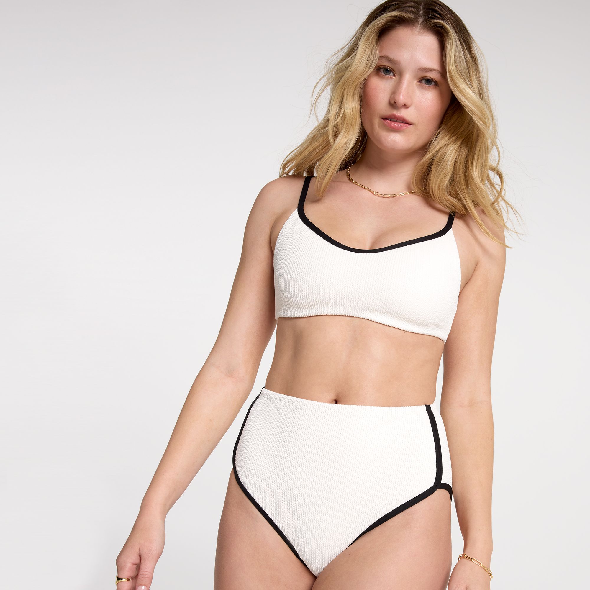 CALIA Women's Tipped Strappy Open Back Swim Top product image