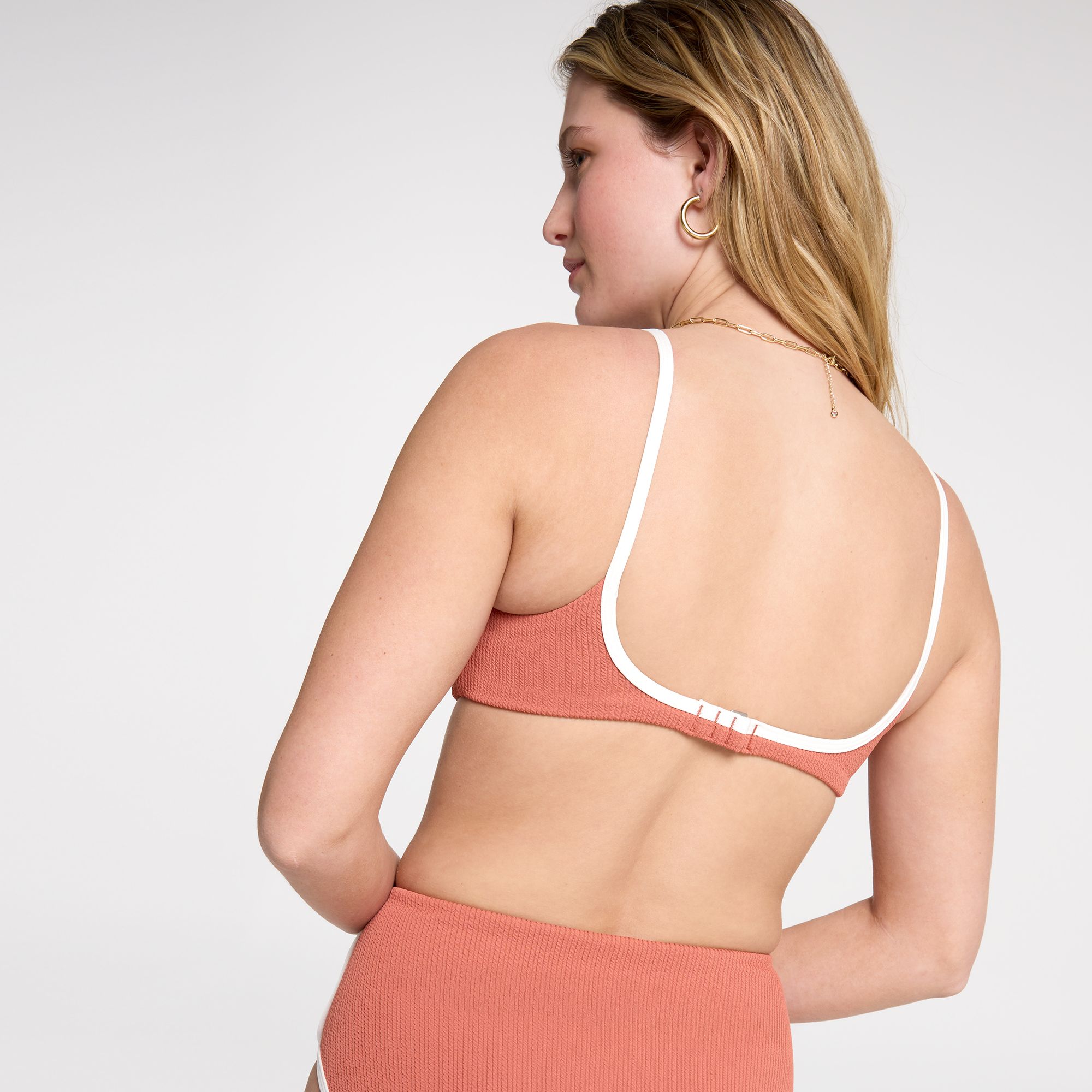 CALIA Women's Tipped Strappy Open Back Swim Top product image