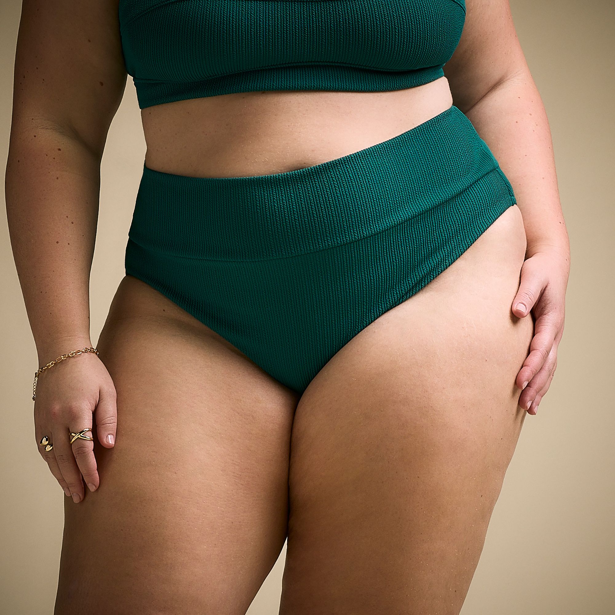 CALIA Women's Wide Banded High Rise Swim Bottoms product image