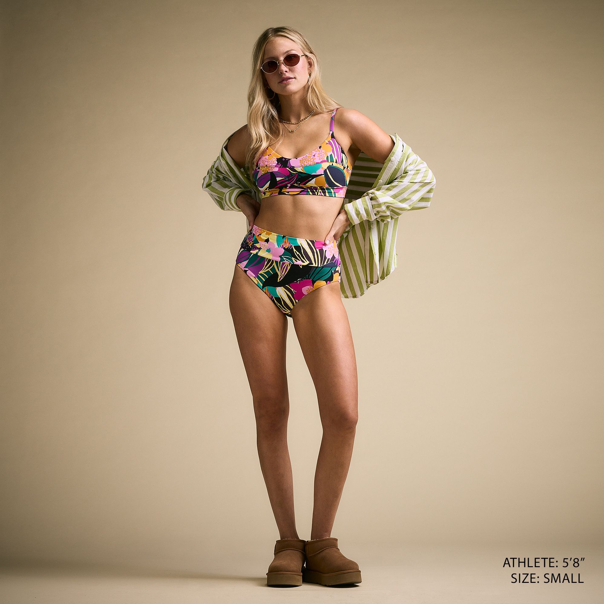 CALIA Women's Wide Banded High Rise Swim Bottoms product image