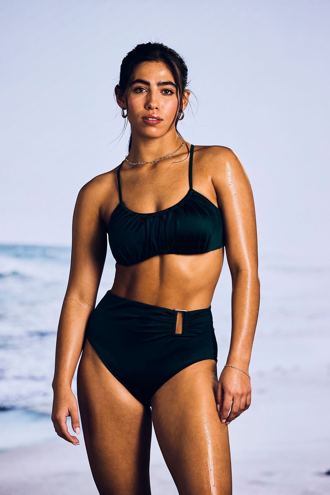 CALIA Women's Asymmetrical Rectangle Trim Swim Bottoms product image