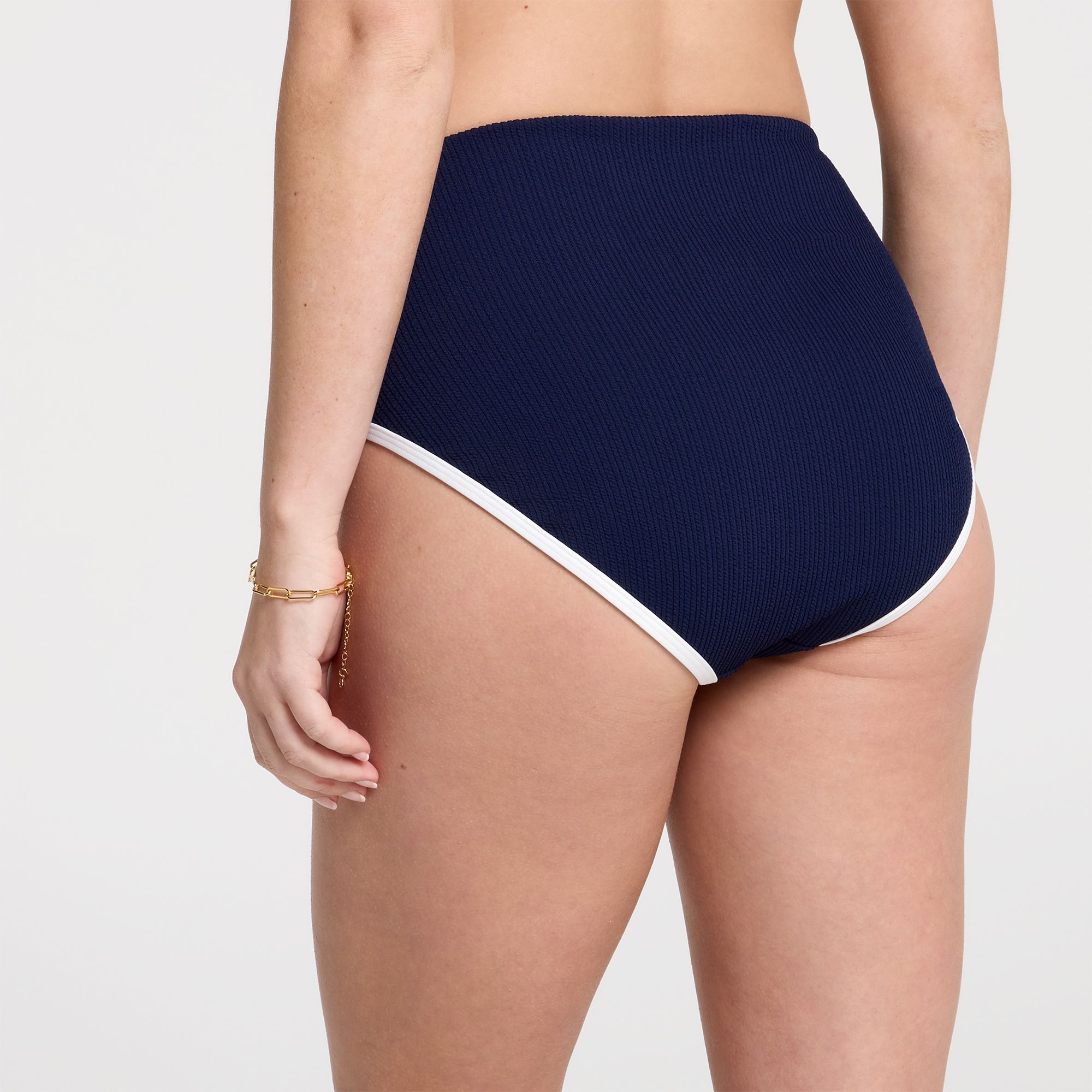 CALIA Women's Tipped High Rise Bikini Swim Bottoms product image