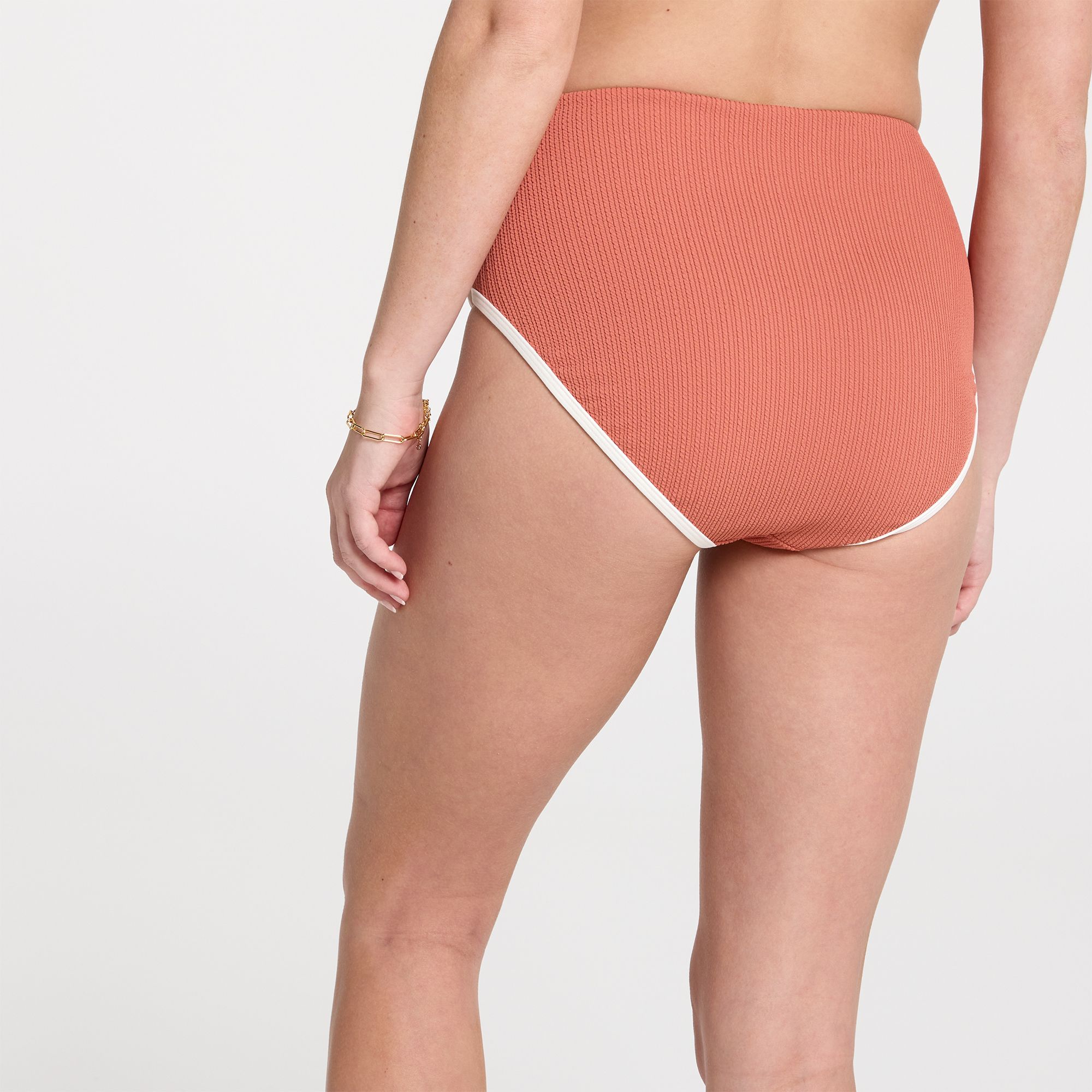 CALIA Women's Tipped High Rise Bikini Swim Bottoms product image