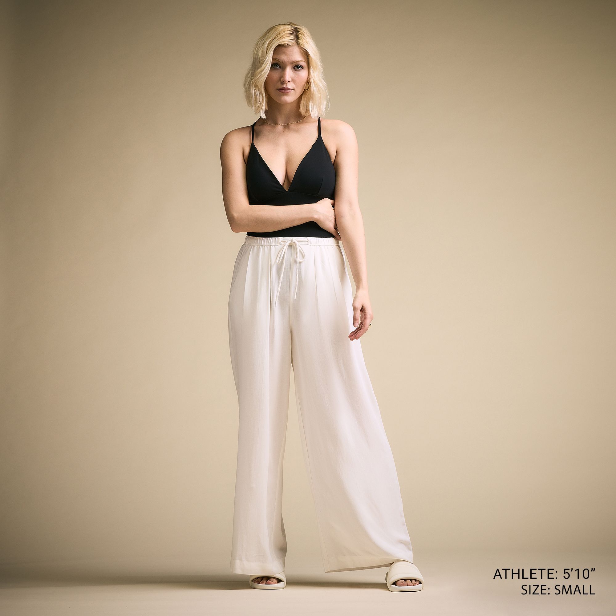 CALIA Women's Pleated Wide Leg Swim Cover Up product image