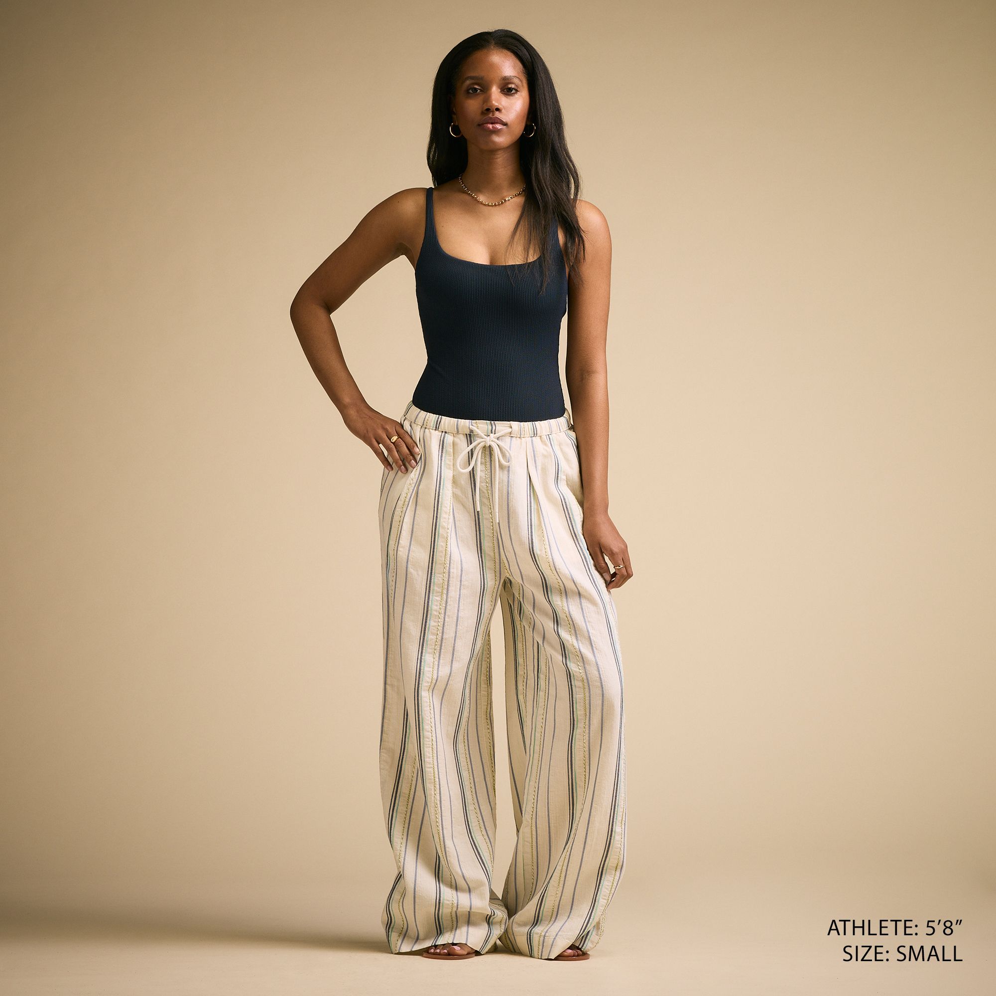 CALIA Women's Pleated Wide Leg Swim Cover Up product image