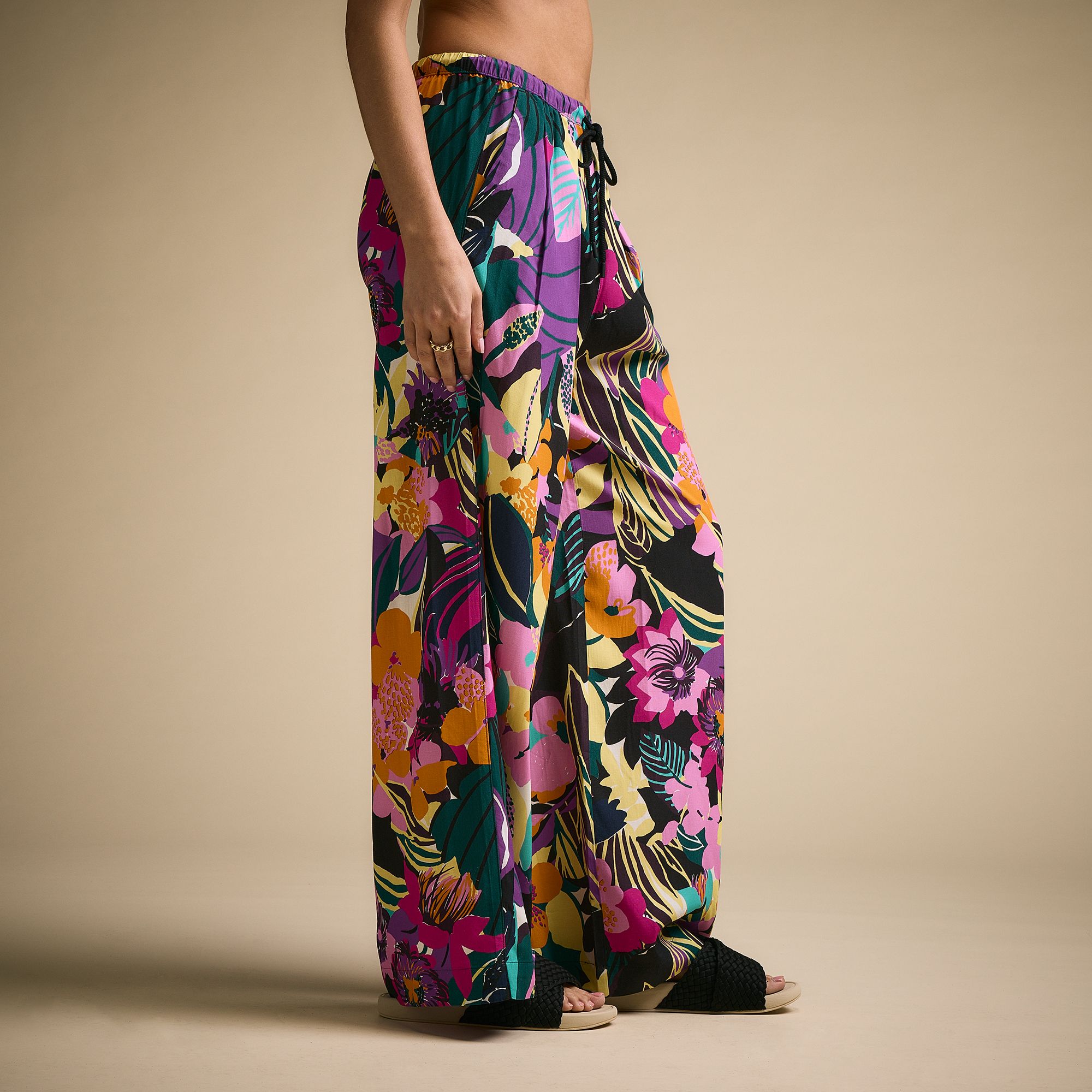 CALIA Women's Pleated Wide Leg Swim Cover Up product image