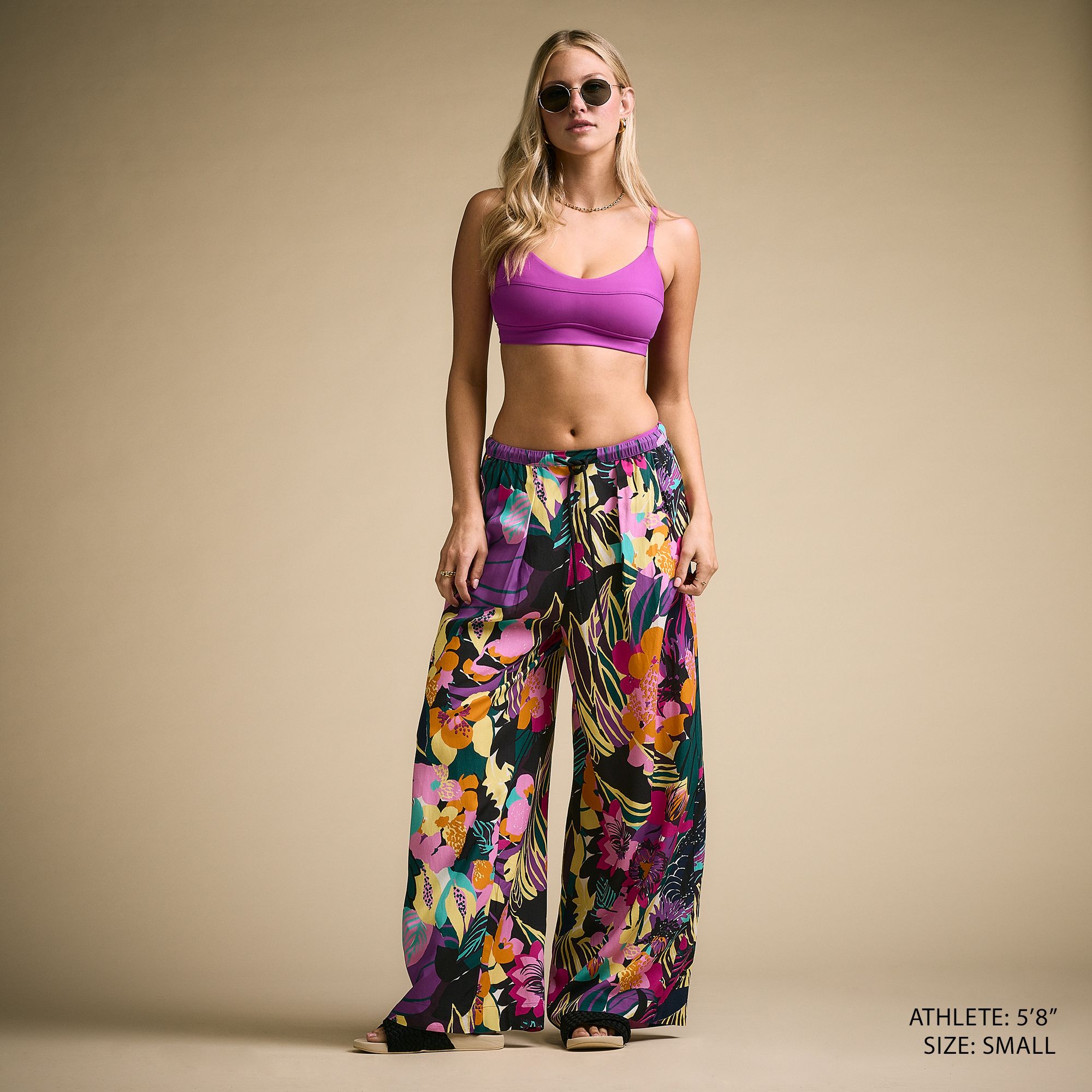 CALIA Women's Pleated Wide Leg Swim Cover Up product image