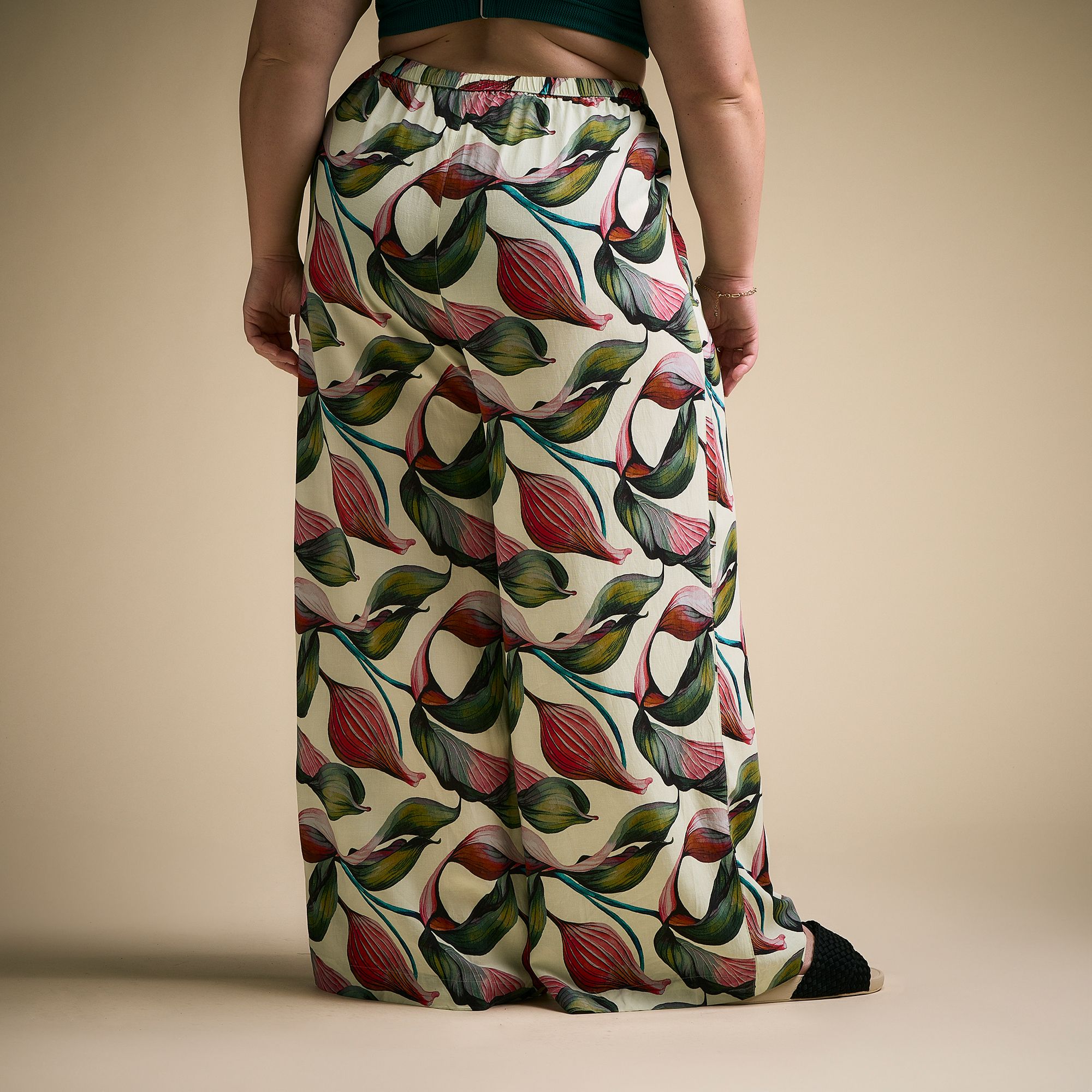 CALIA Women's Pleated Wide Leg Swim Cover Up product image