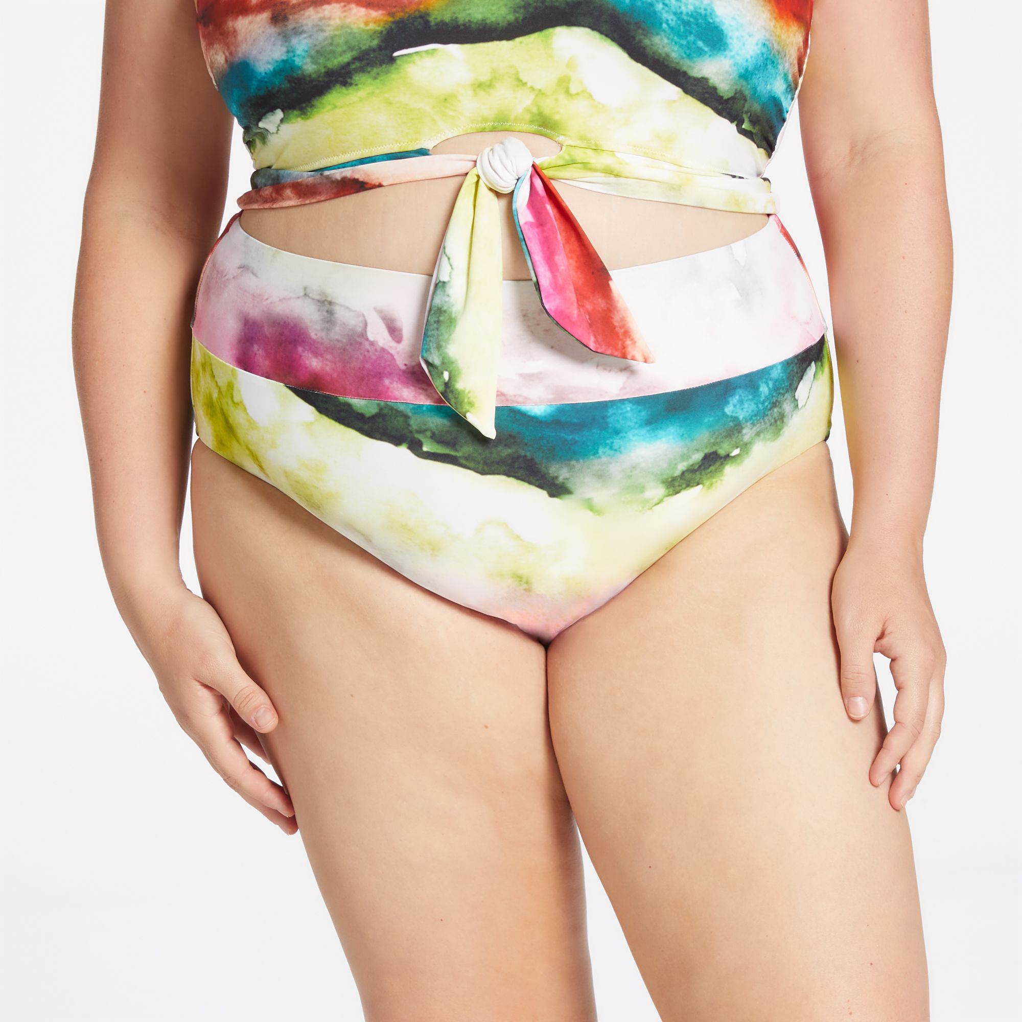 CALIA Women's Mid Rise Wide Band Swim Bottoms product image