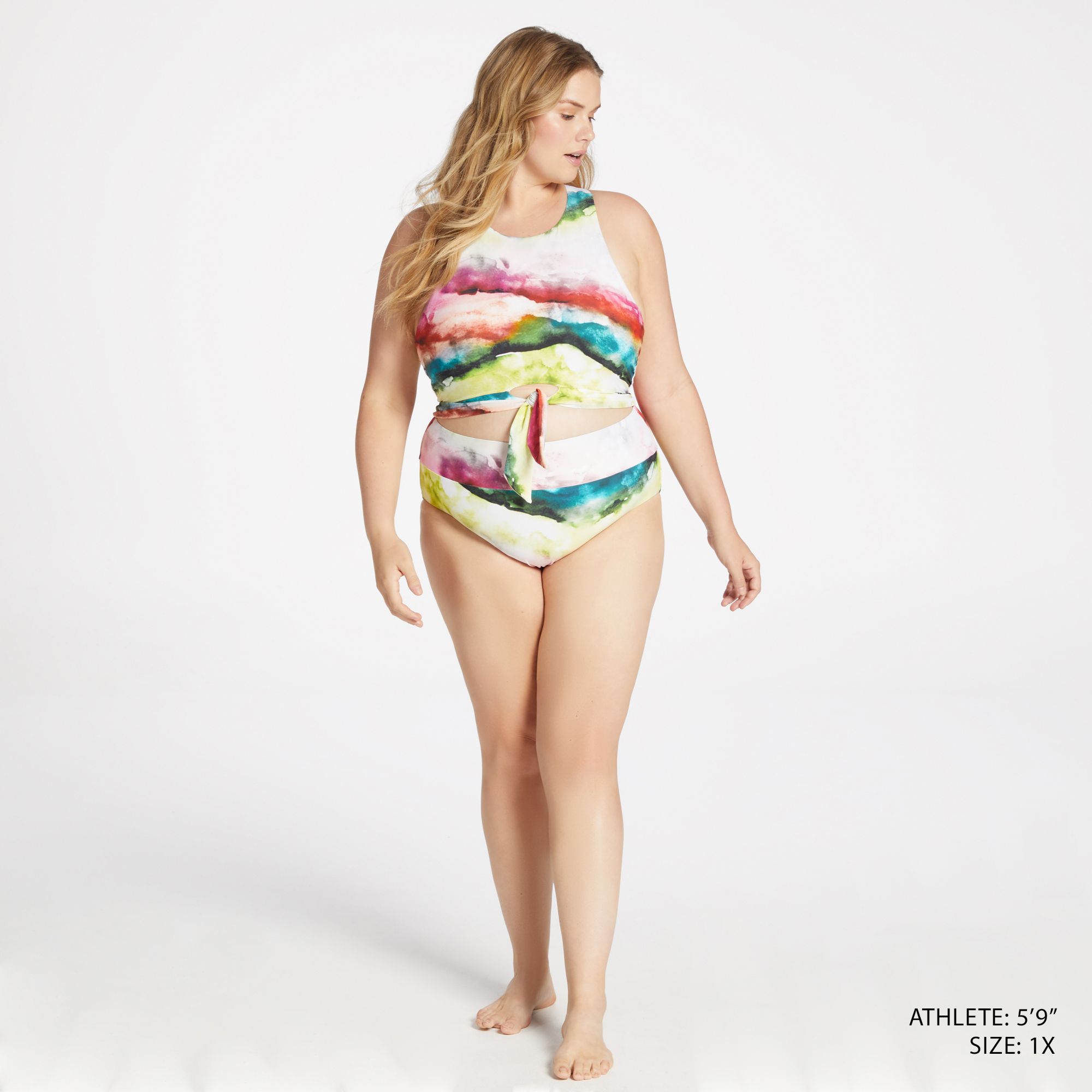 CALIA Women's Mid Rise Wide Band Swim Bottoms product image