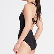 CALIA Women's Square Neck Ruched One Piece Swimsuit product image