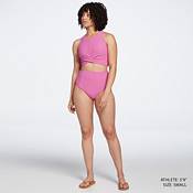 CALIA Women's Ribbed Long Line Cross Over Bikini Top product image
