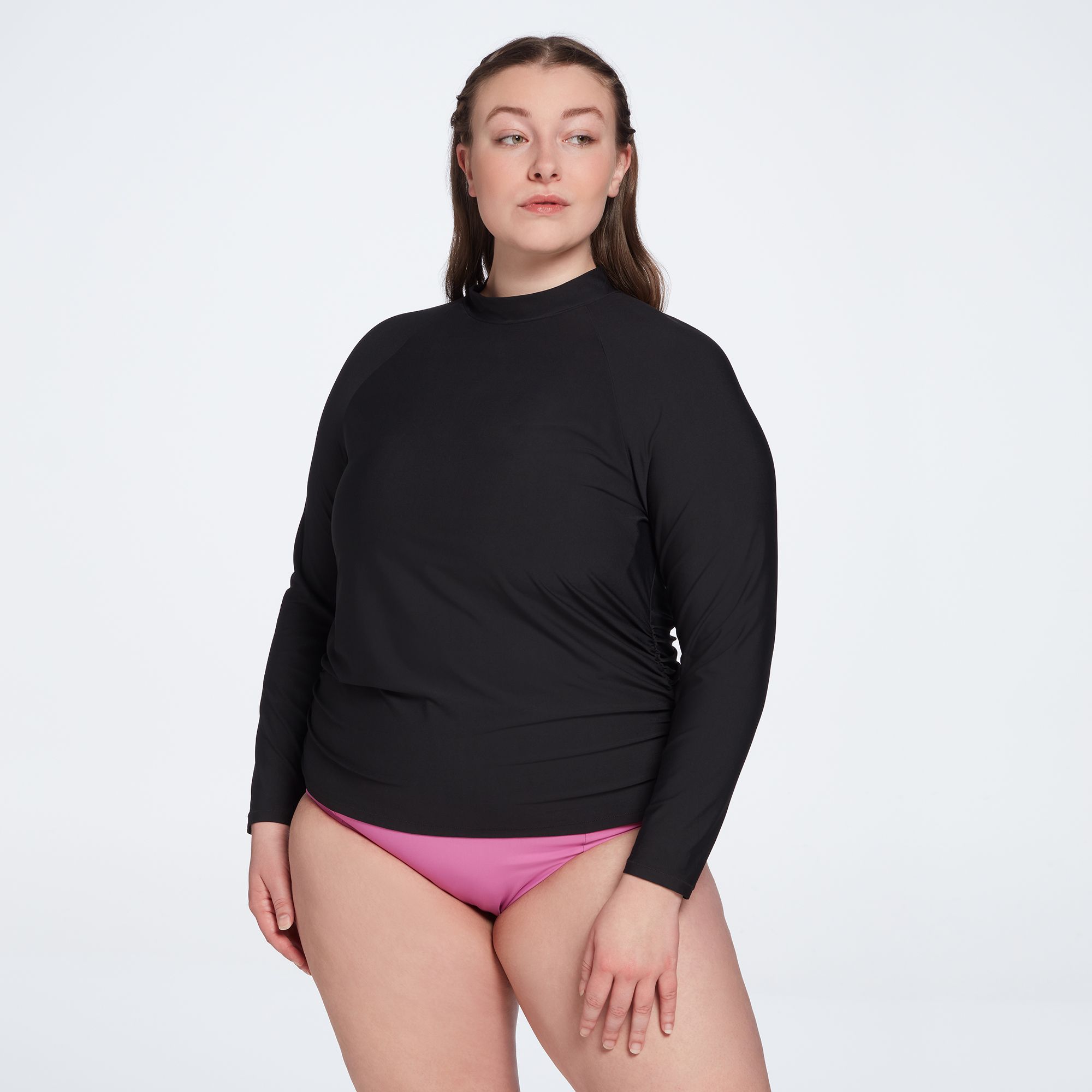 CALIA Ruched Long Sleeve Rashguard