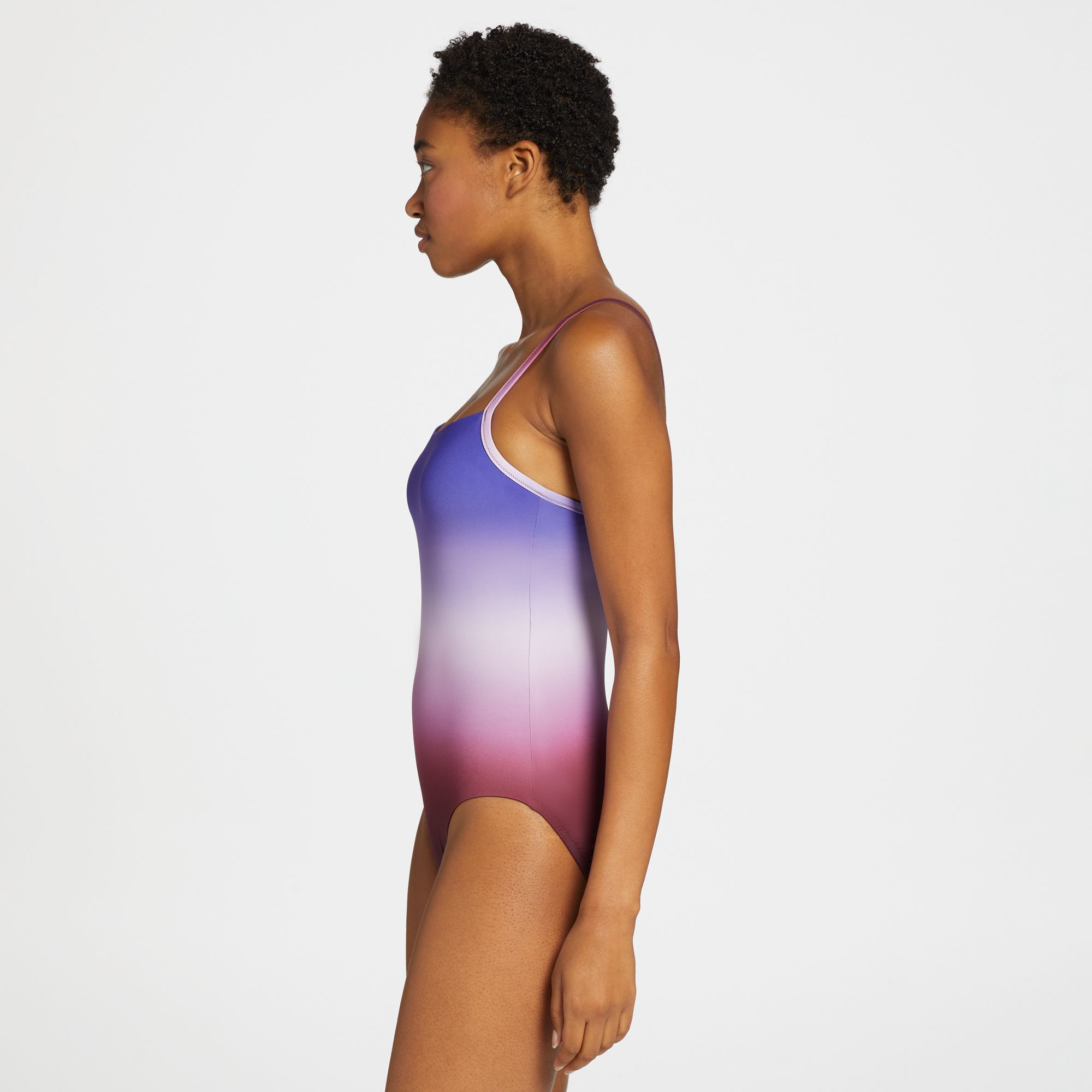 CALIA Women's Square Neck Open Back One Piece Swimsuit product image