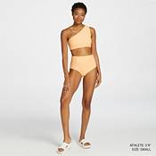 CALIA Women's Ribbed Minimal One Shoulder Swim Top product image