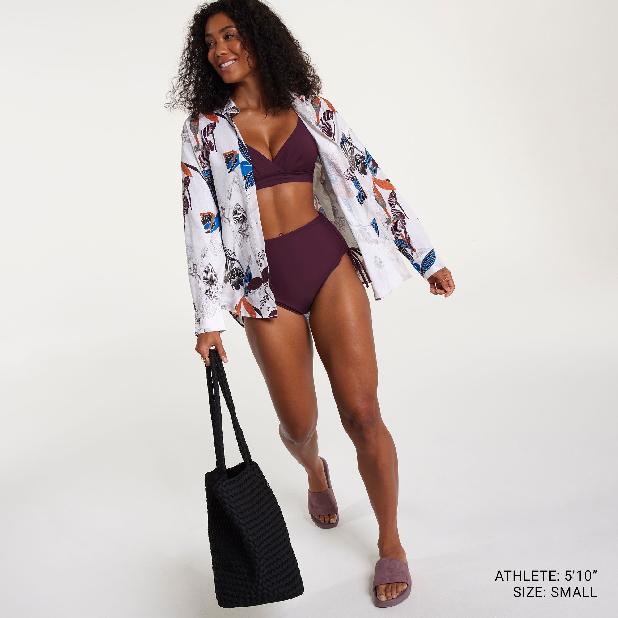 CALIA Women's Twist Front Bikini Medium Support Swim Top product image