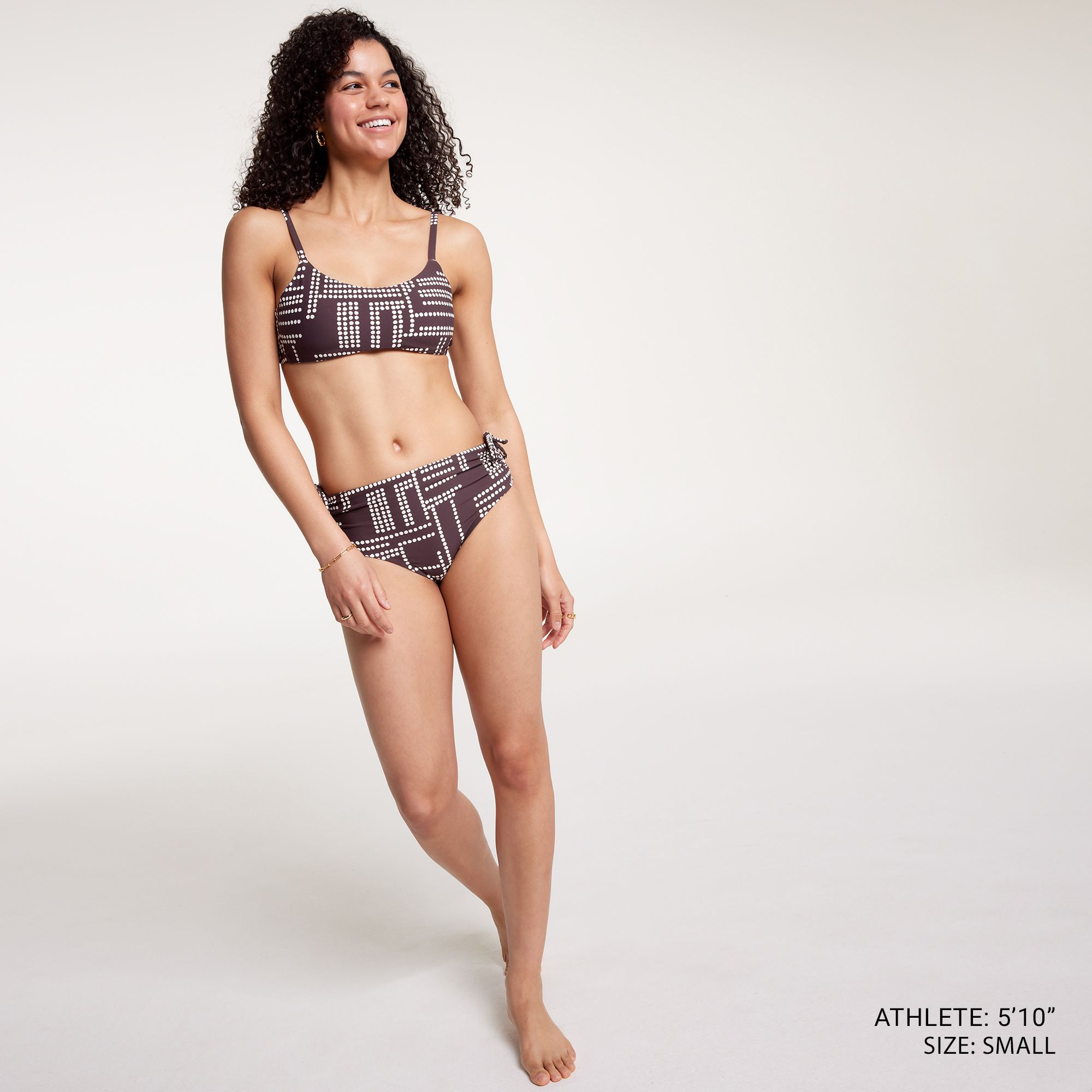 CALIA Women's Mid Rise Ruched Side Swim Bottom product image