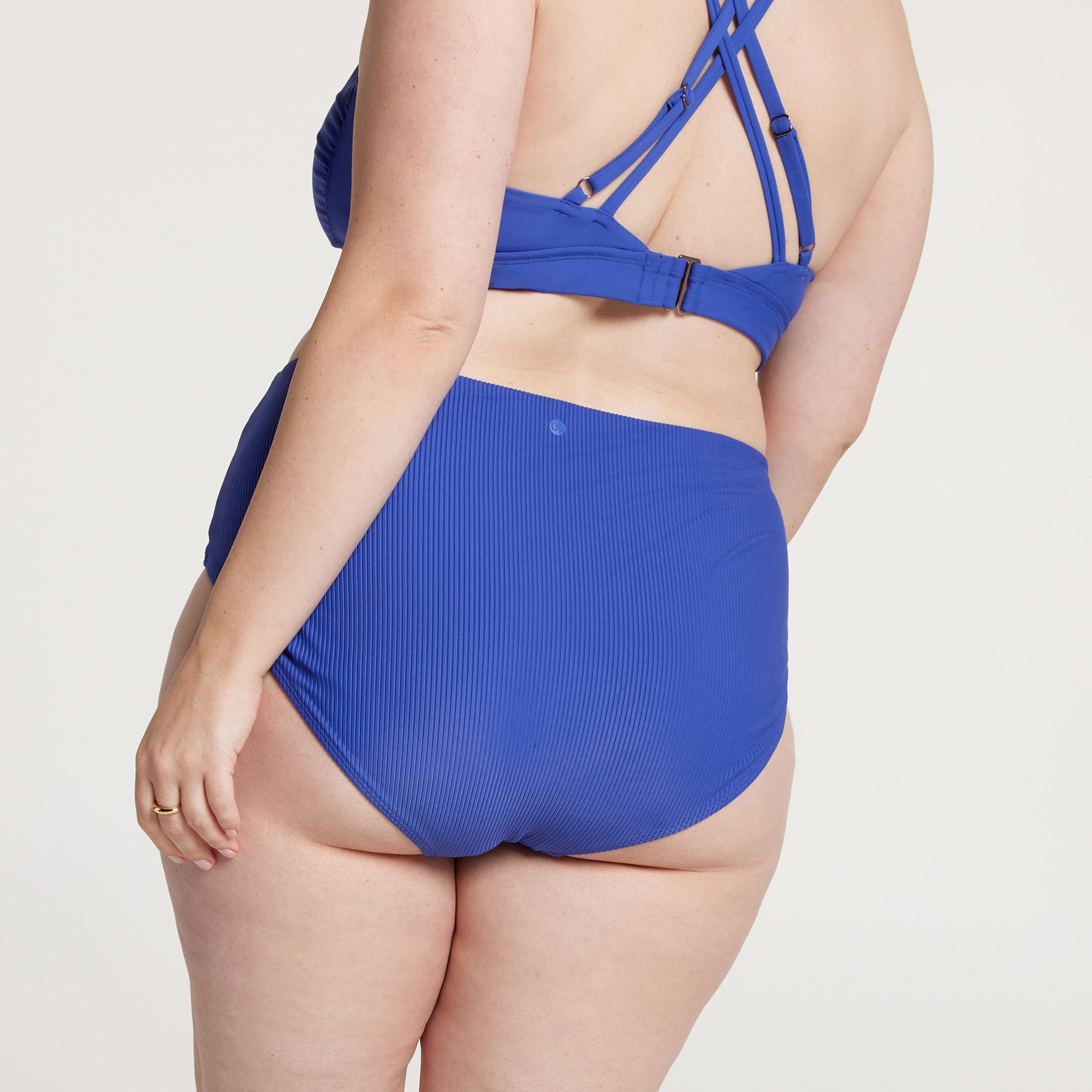 CALIA Women's Mid Rise Ribbed Swim Bottoms product image