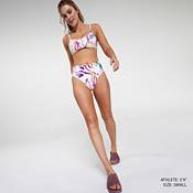 CALIA Women's Shirred V Front High Rise Swim Bottoms product image