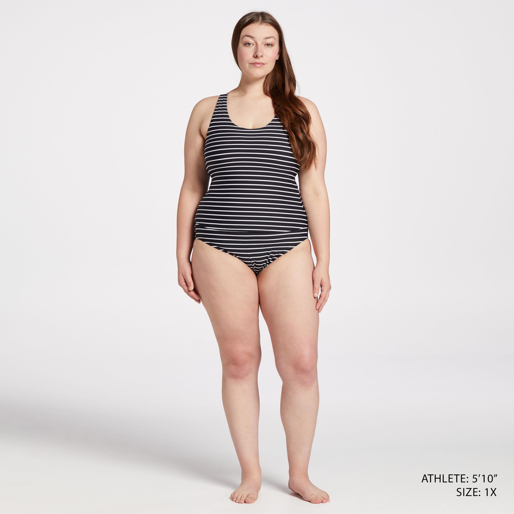 CALIA Women's Mid Rise Wide Banded High Leg Swim Bottoms product image