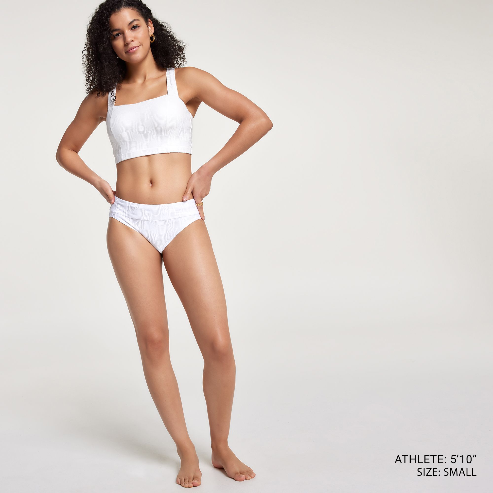 CALIA Women's Mid Rise Wide Banded High Leg Swim Bottoms product image