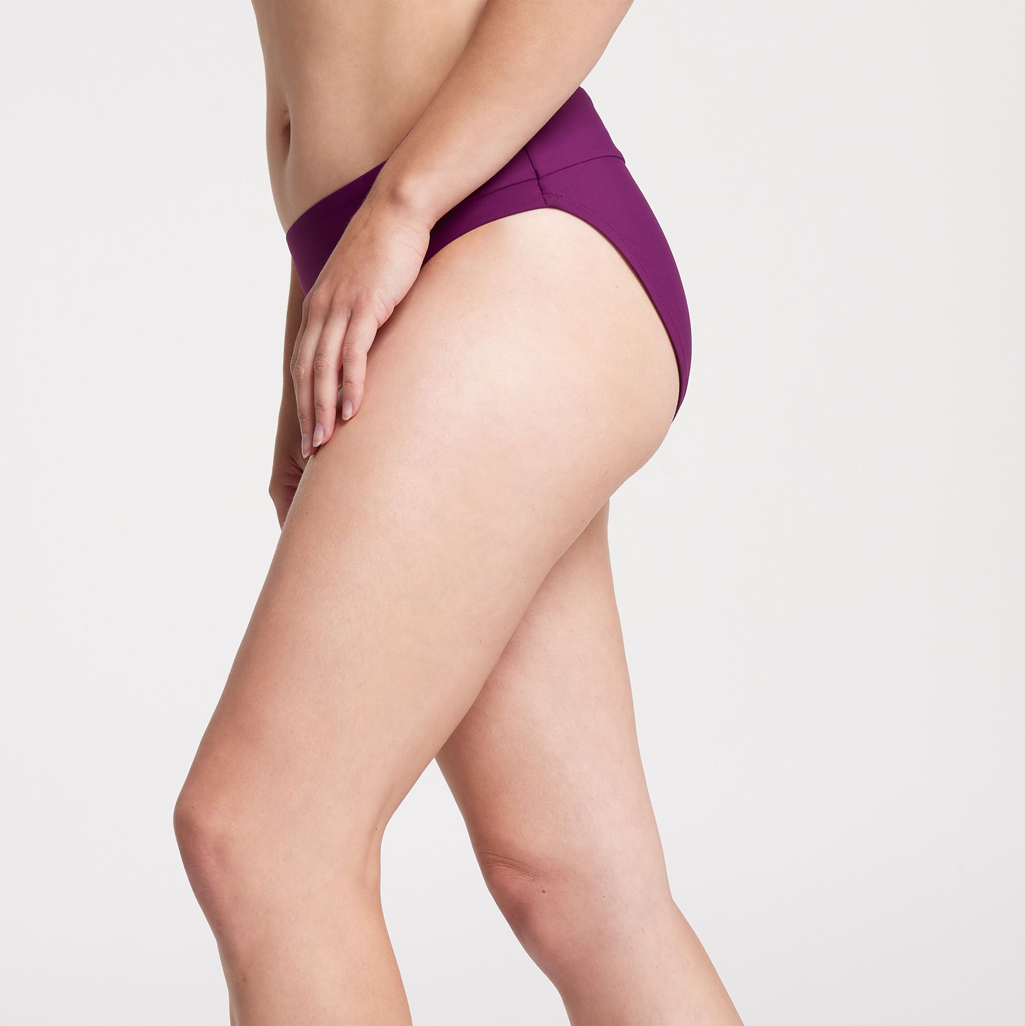 CALIA Women's Mid Rise Wide Banded High Leg Swim Bottoms product image