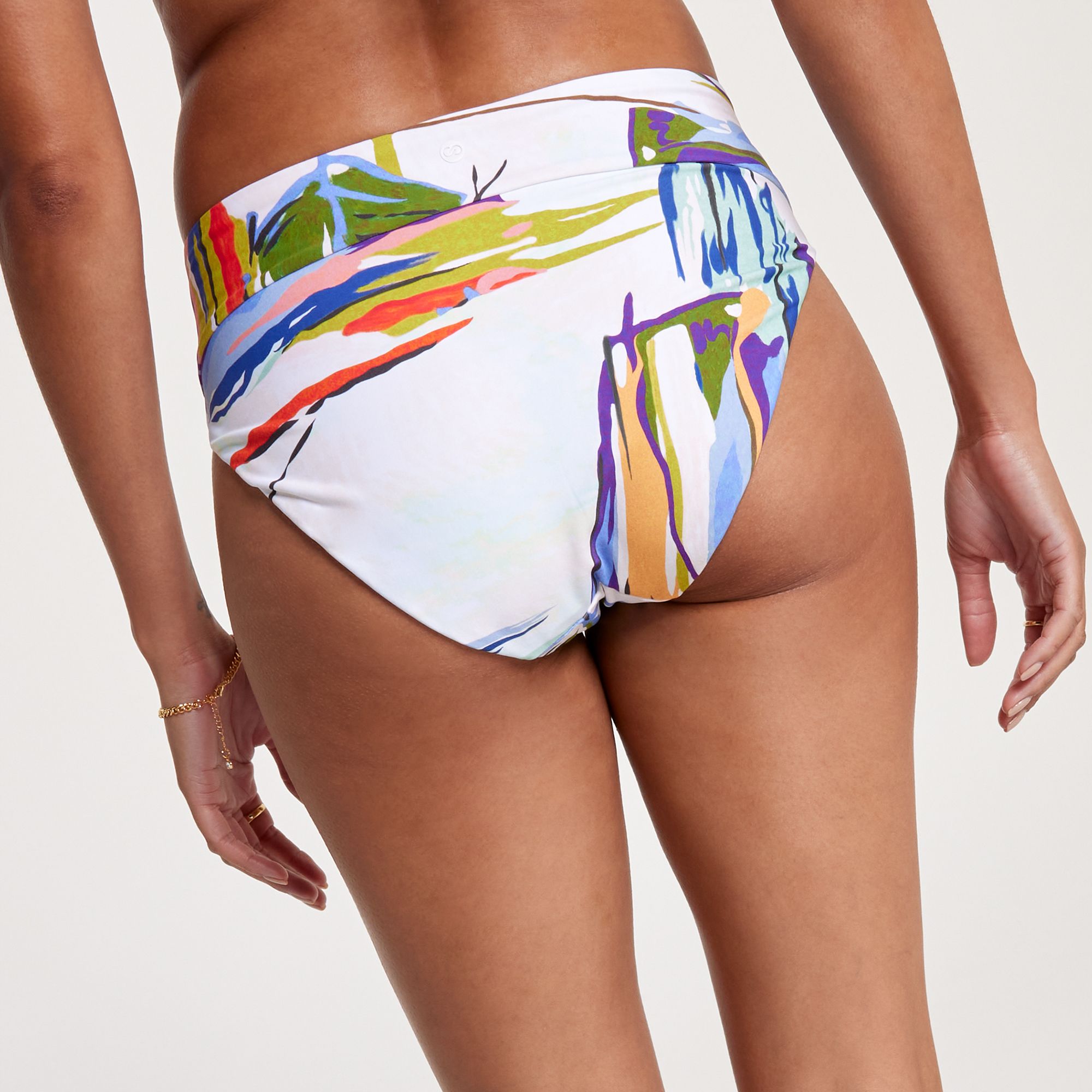 CALIA Women's Mid Rise Shirred V Front Swim Bottom product image